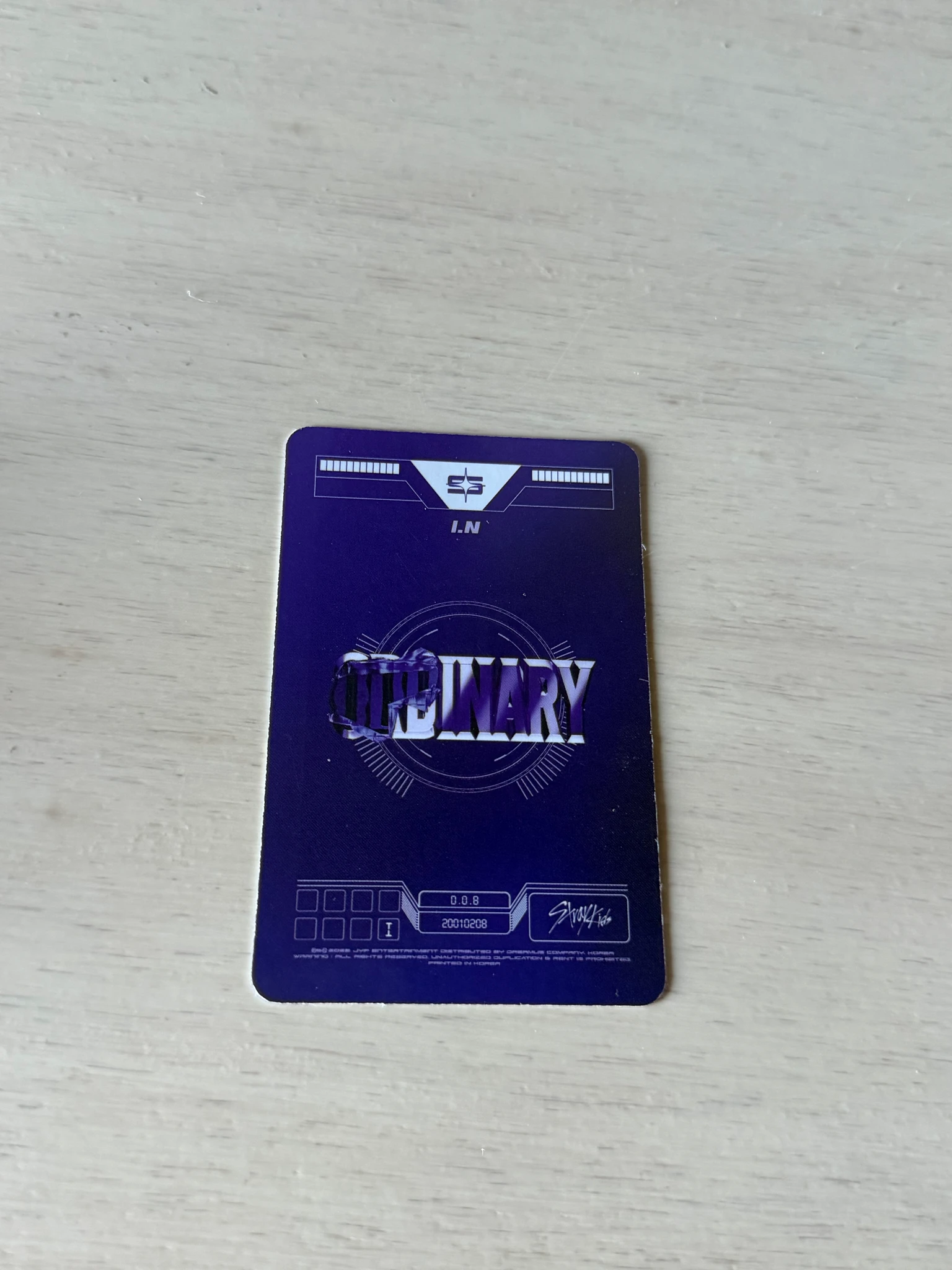Stray Kids I.N Stray Kids - I.N - Oddinary Album album photocard jewel case version bad image - replace listing photo 2