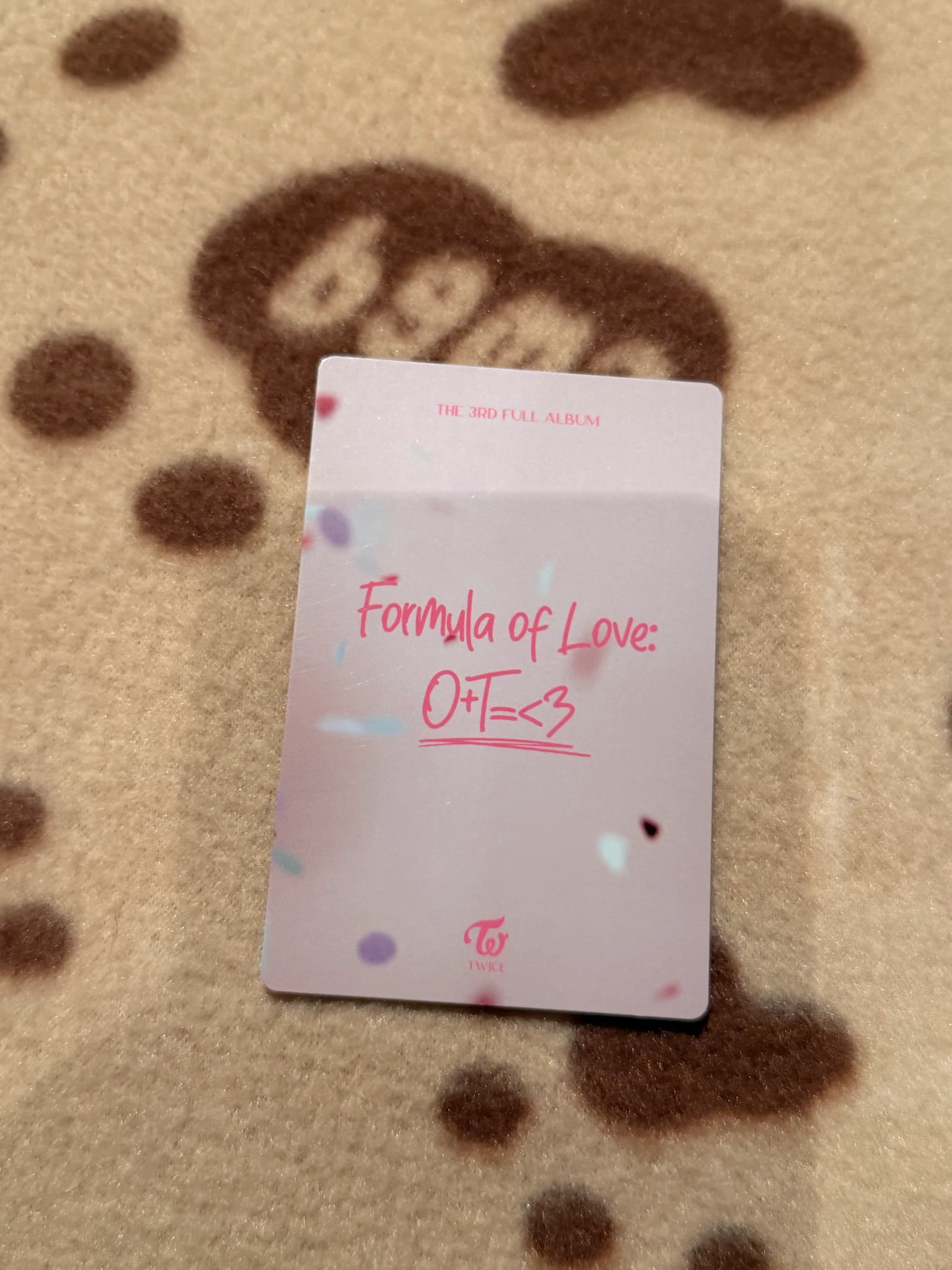 TWICE TWICE - Formula of Love: O+T=<3 Album pob (pre-order benefit) explosion version horizontal photocard set listing photo 2