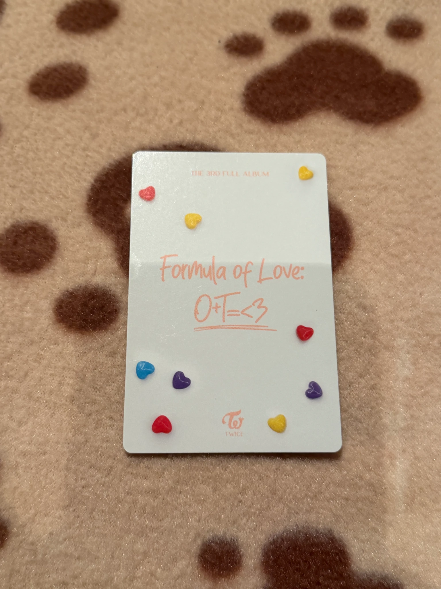 TWICE TWICE - Formula of Love: O+T=<3 Album full of love version pob (pre-order benefit) photocard set horizontal listing photo 2