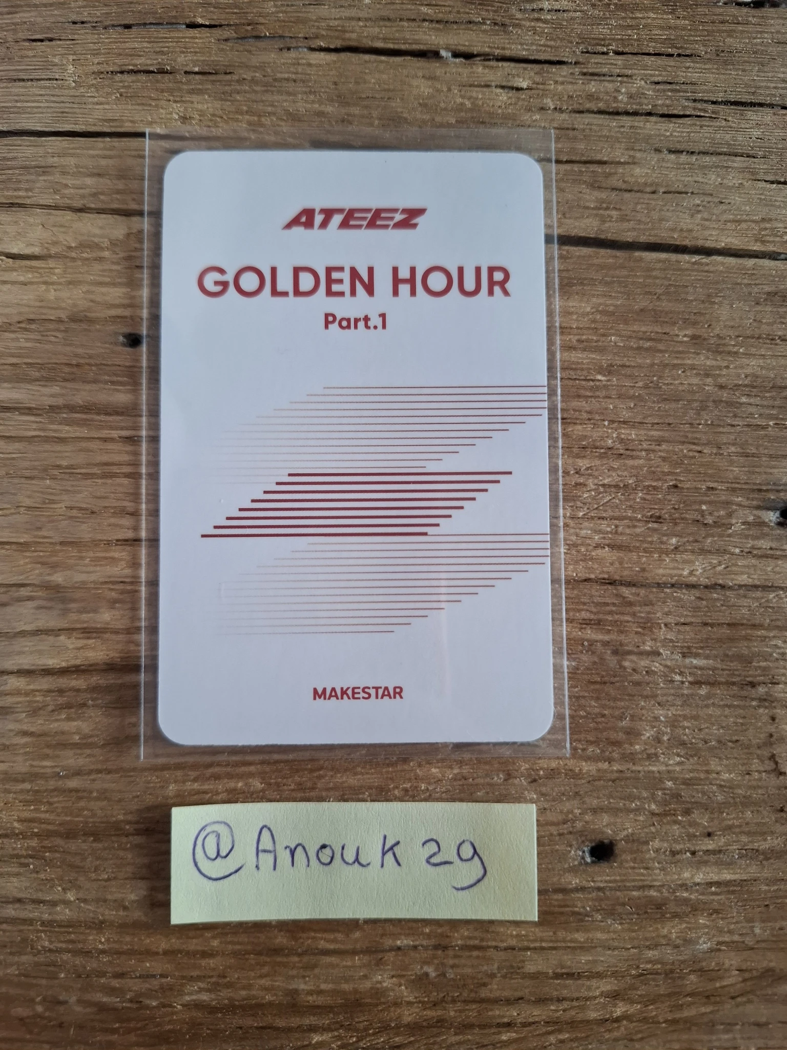 ATEEZ Yunho ATEEZ - Yunho - Golden Hour : Part.1 Album makestar lucky draw listing photo 2