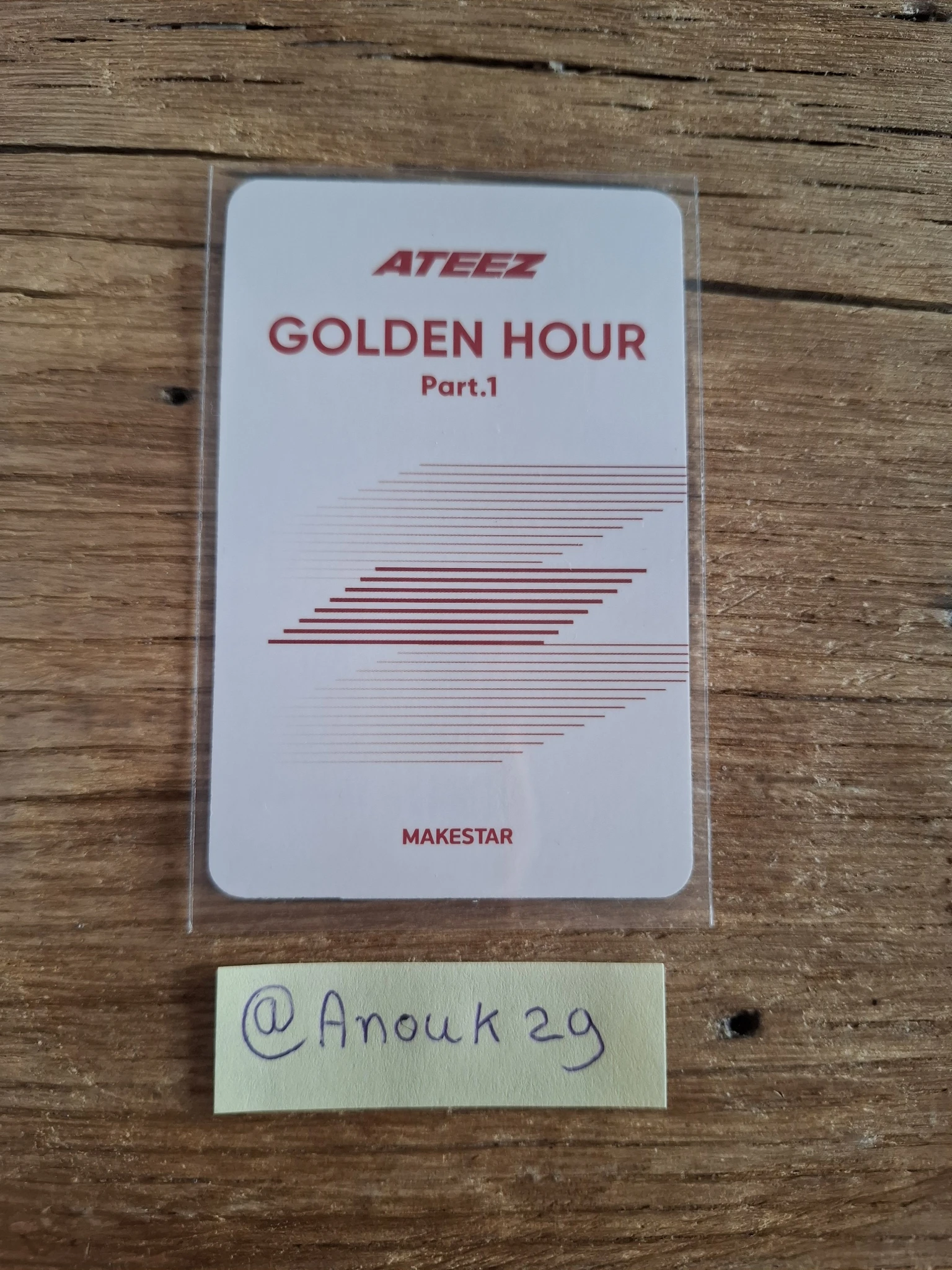 ATEEZ Jongho ATEEZ - Jongho - Golden Hour : Part.1 Album makestar lucky draw listing photo 2
