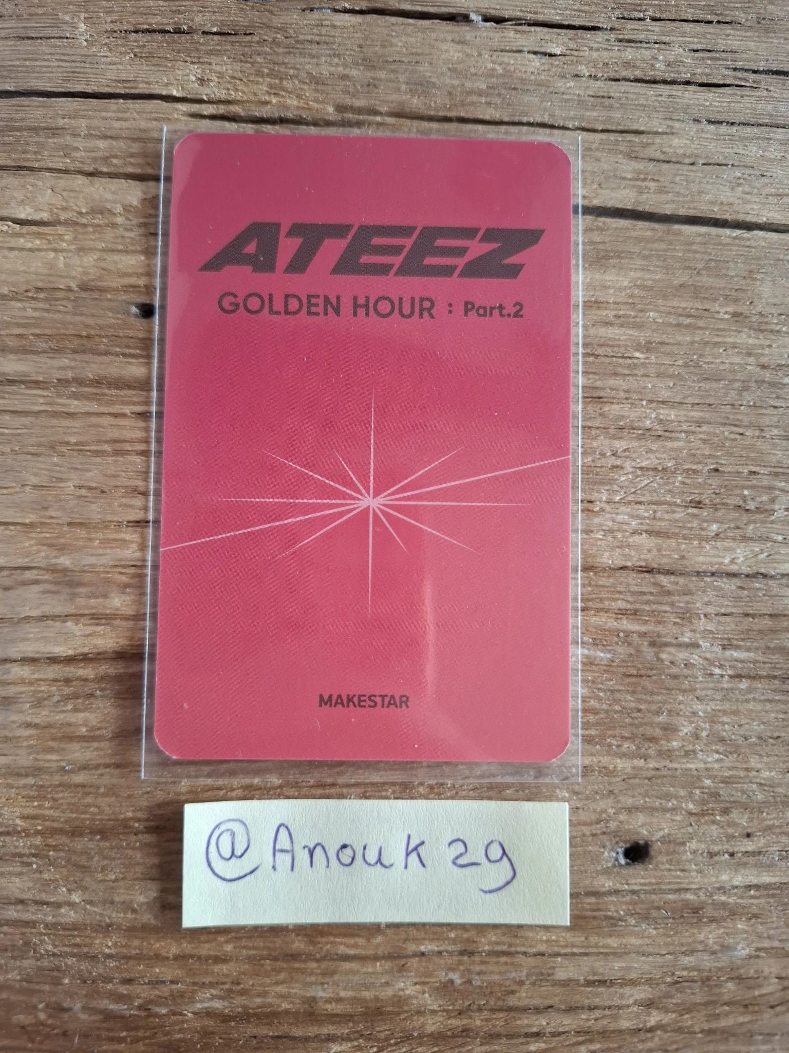 ATEEZ Yunho ATEEZ - Yunho - Golden Hour : Part 2 Album makestar fansign listing photo 2