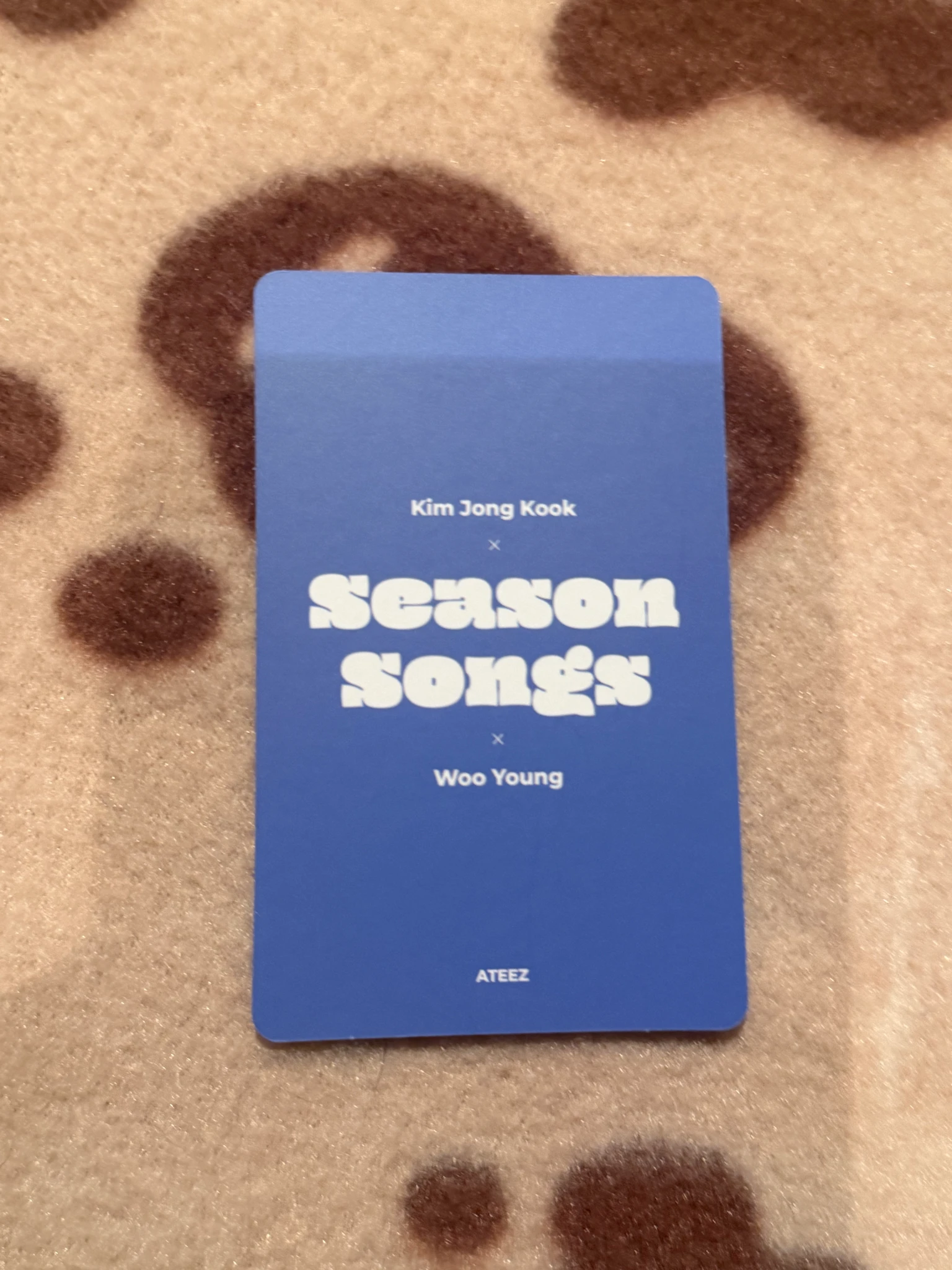 ATEEZ Wooyoung ATEEZ - Wooyoung - Season Songs Album album photocard unit listing photo 2