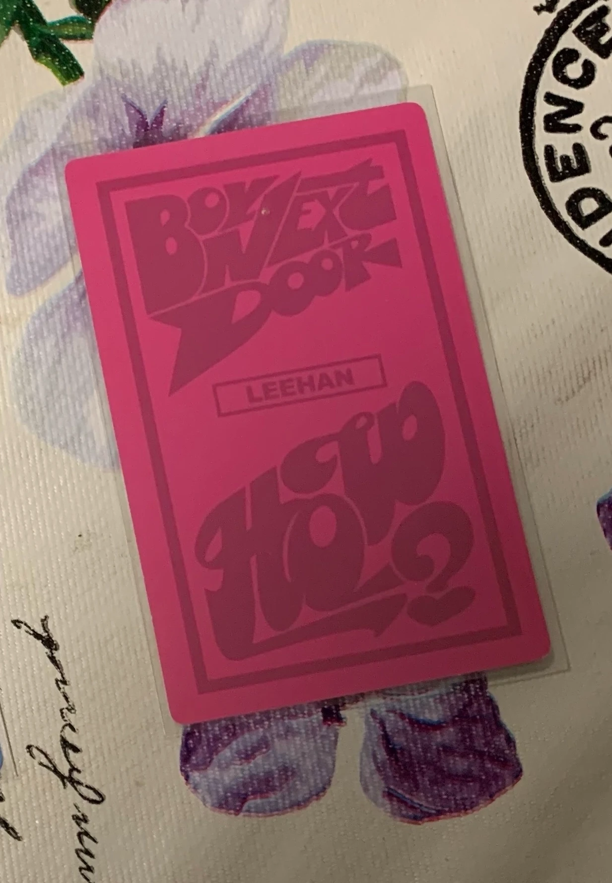 BOYNEXTDOOR Leehan BOYNEXTDOOR - Leehan - HOW? Album album photocard weverse album version A version listing photo 2