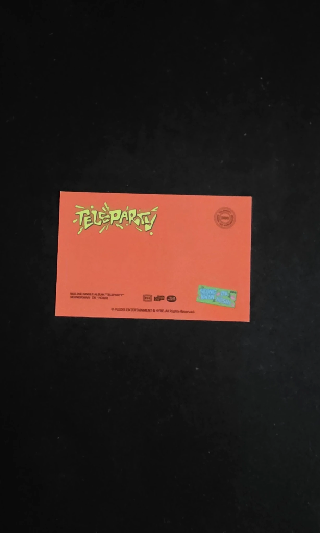 SEVENTEEN SEVENTEEN - Seungkwan & Hoshi & DK - Teleparty Album kit inclusion postcard set listing photo 2