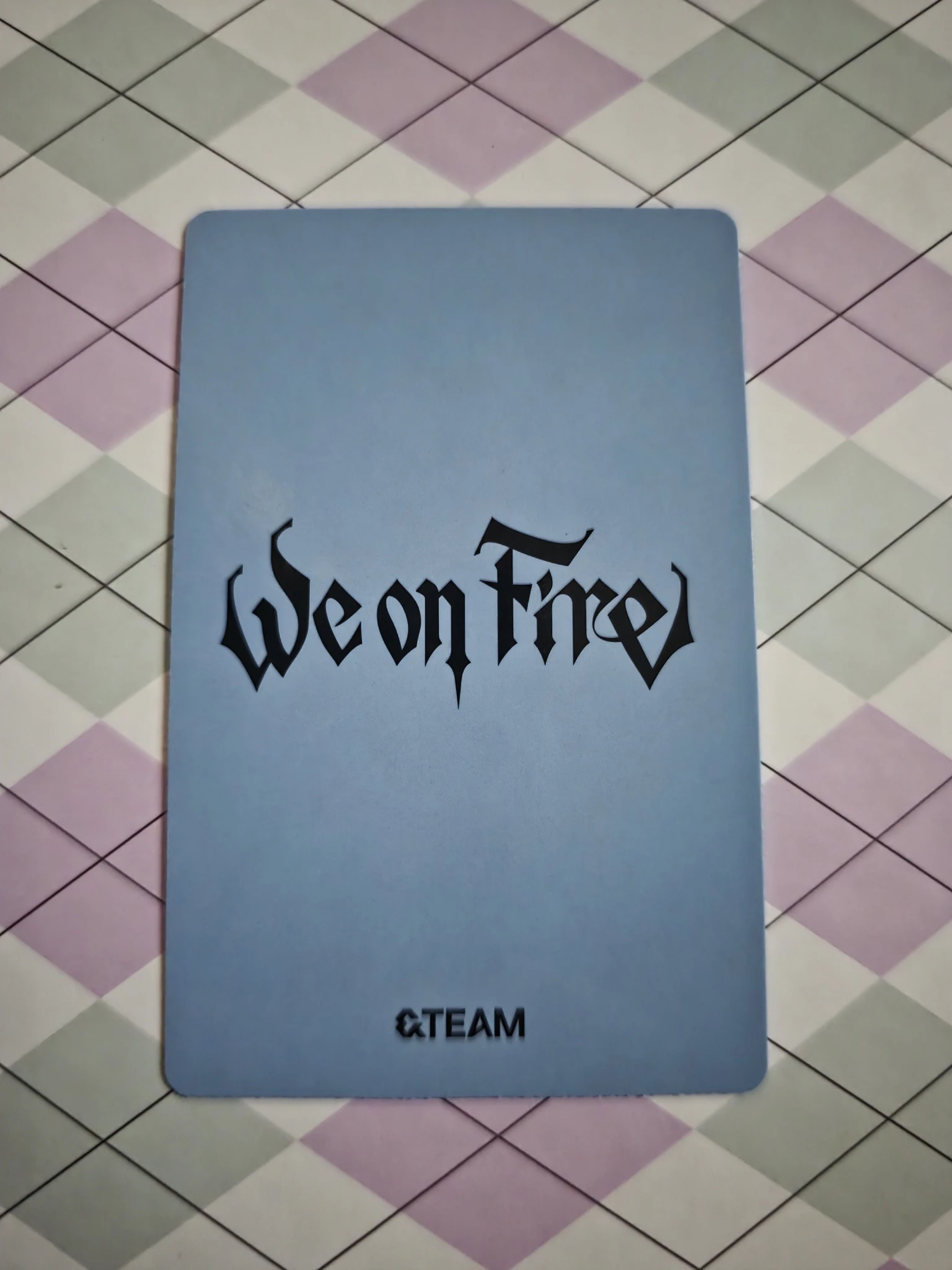 &TEAM EJ &TEAM - EJ - We on Fire  Album album photocard solo jacket version listing photo 2