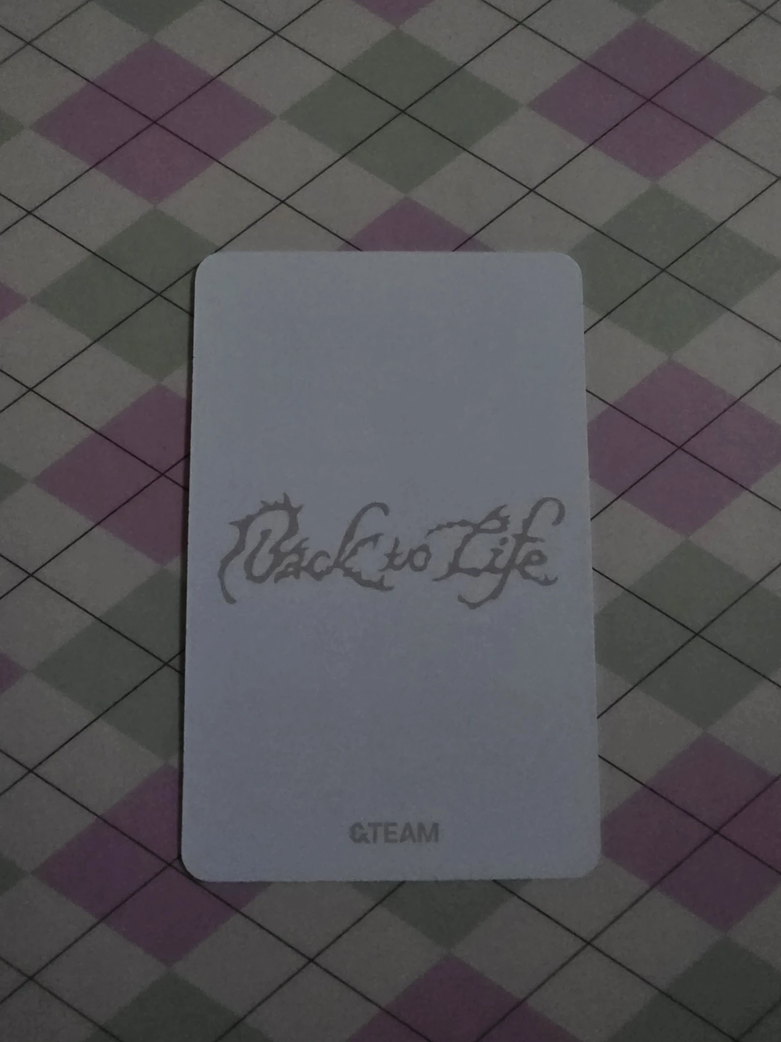 &TEAM Yuma &TEAM - Yuma - Back to Life  Album album photocard Mini CD-R ver listing photo 2