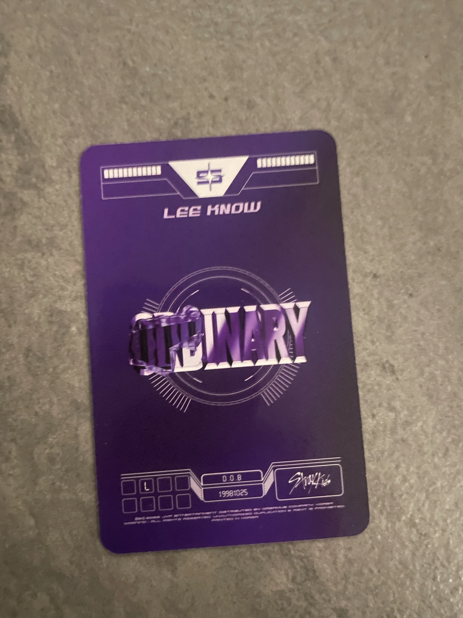 Stray Kids Lee Know Stray Kids - Lee Know - Oddinary Album album photocard jewel case version listing photo 2