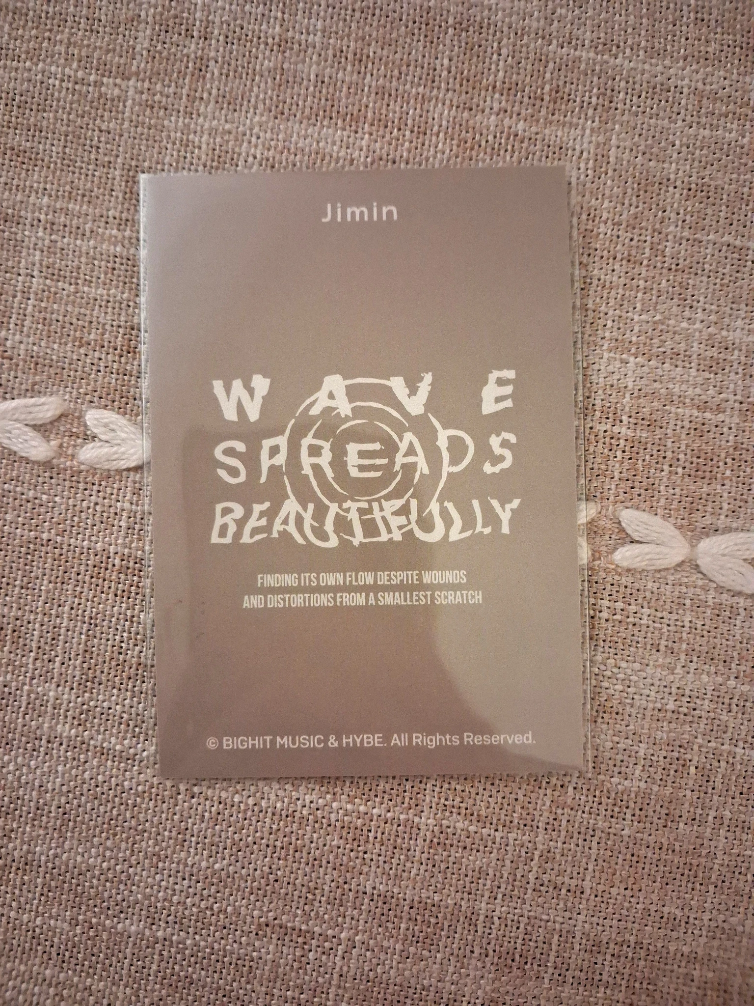 BTS Jimin BTS - Jimin - The Truth Untold Event merch photocard listing photo 2