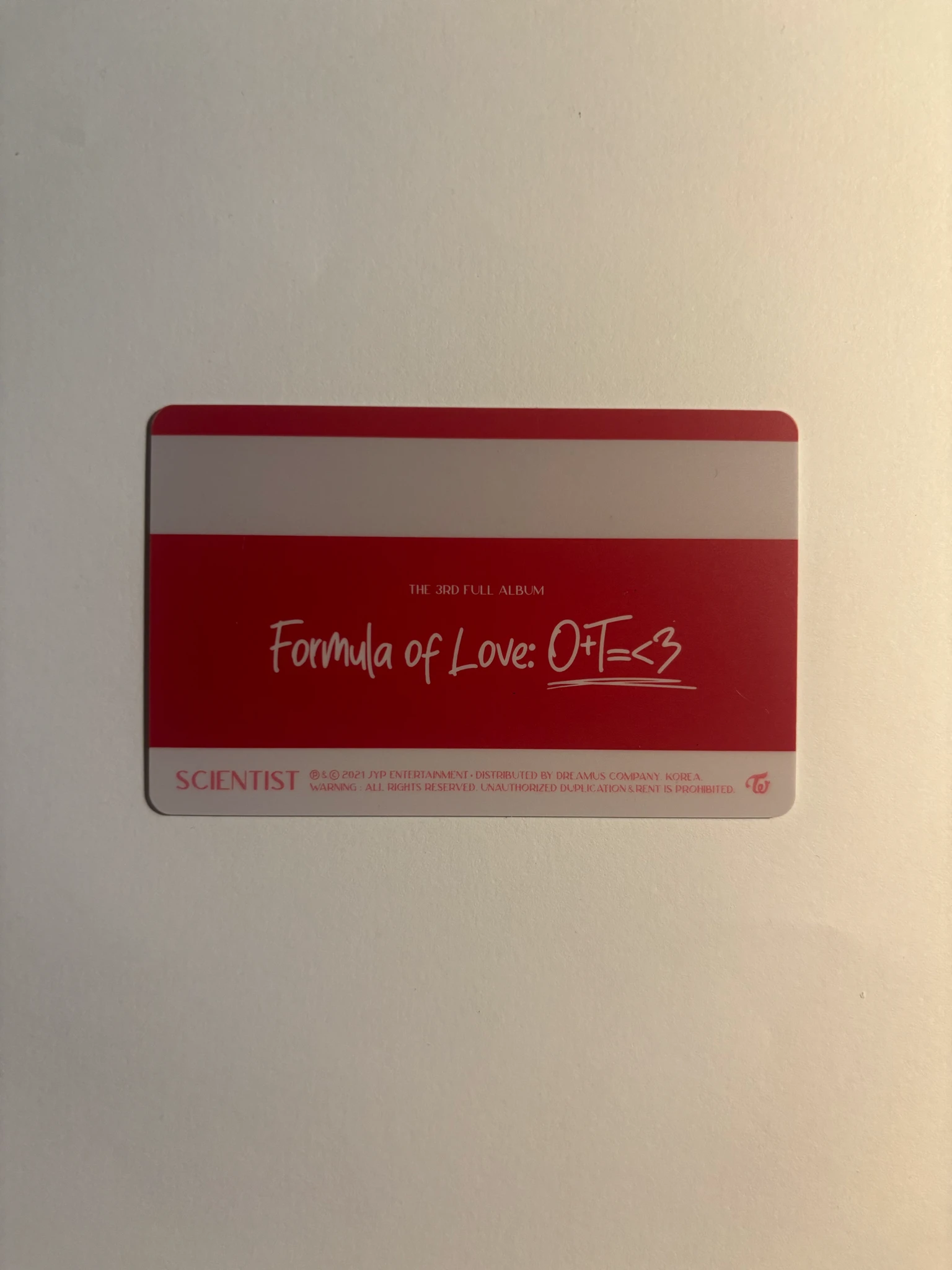 TWICE Jeongyeon TWICE-Jeongyeon-Album-Formula of Love: O+T=<3 listing photo 2