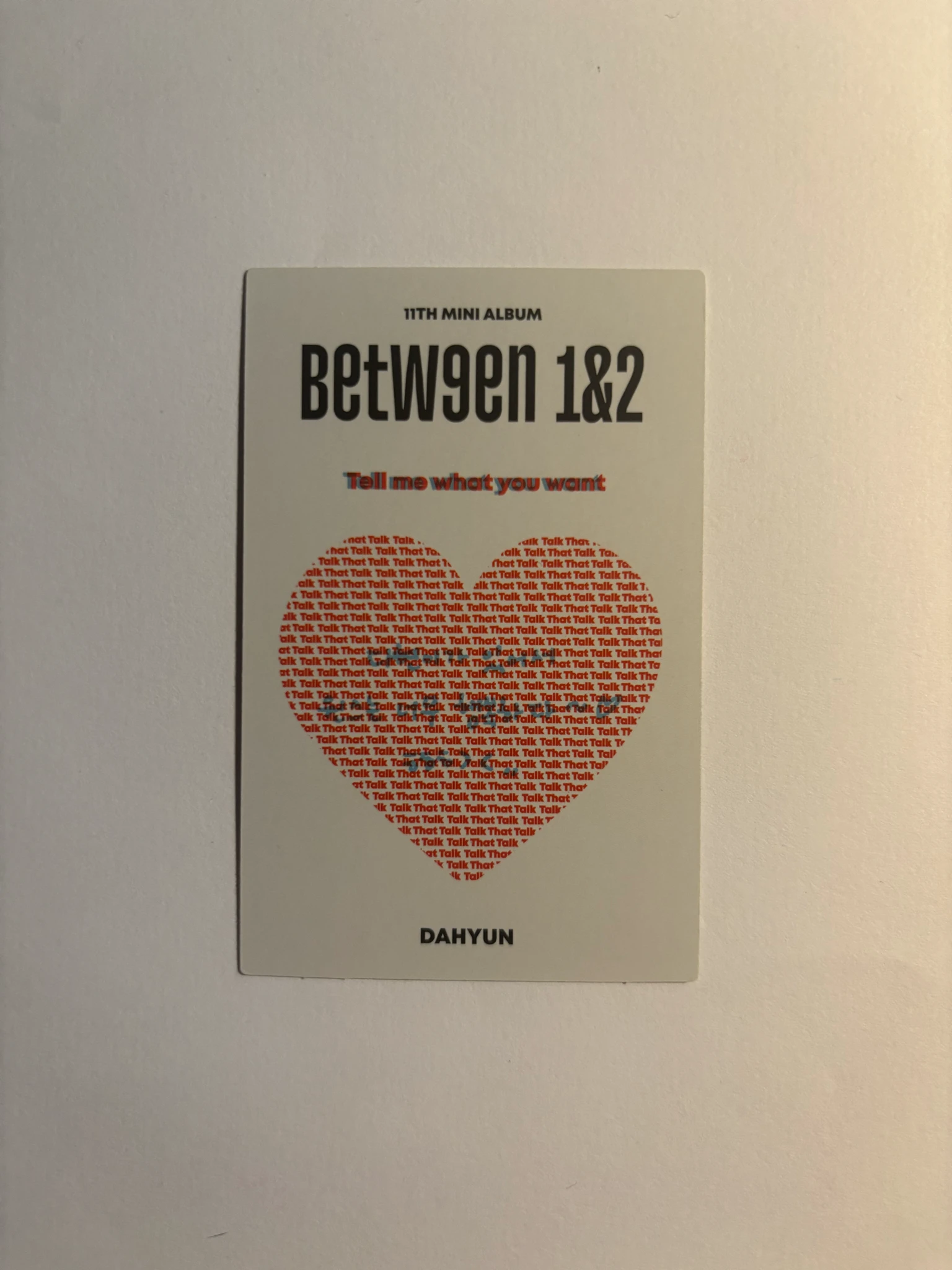 TWICE Dahyun TWICE - Dahyun - BETWEEN 1&2 Album album photocard secret photocard listing photo 2
