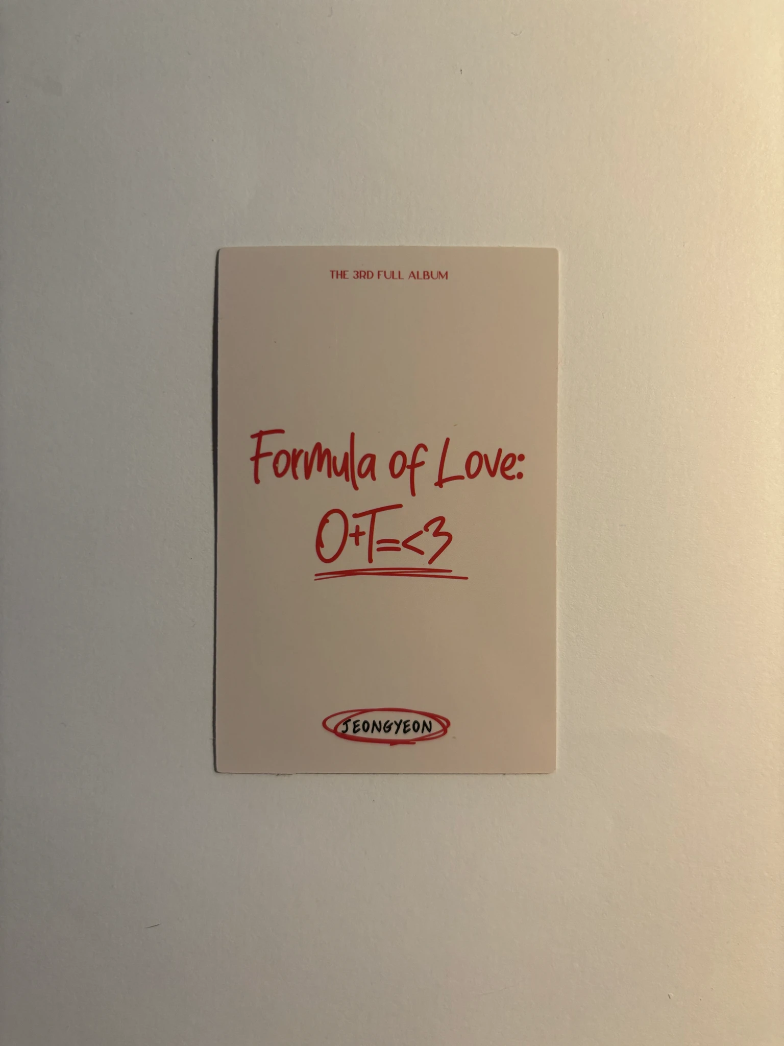 TWICE Jeongyeon TWICE-Jeongyeon-Album-Formula of Love: O+T=<3 listing photo 2
