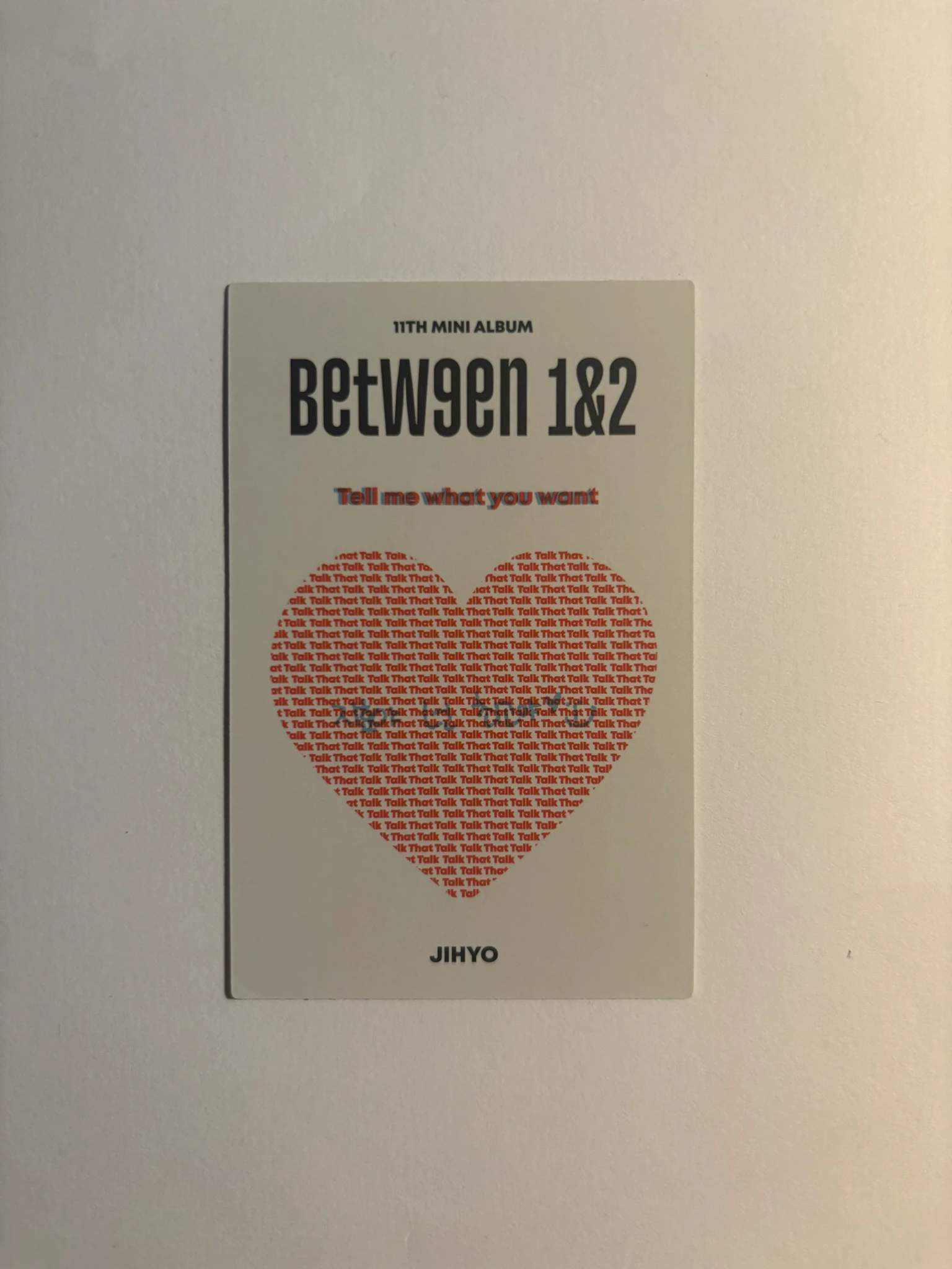 TWICE Jihyo TWICE - Jihyo - BETWEEN 1&2 Album album photocard secret photocard listing photo 2