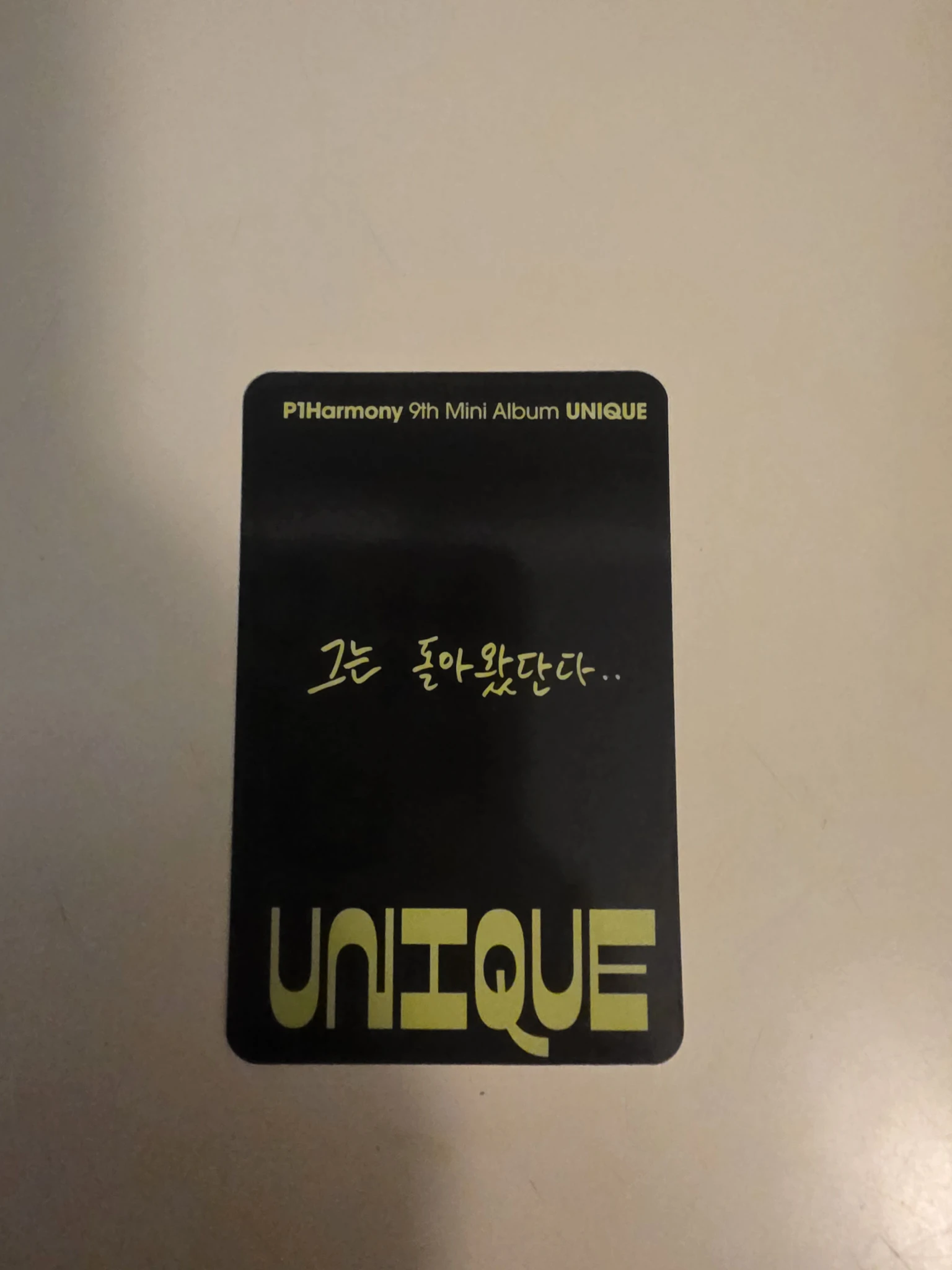 P1Harmony Keeho P1Harmony - Keeho - UNIQUE Album album photocard C version listing photo 2