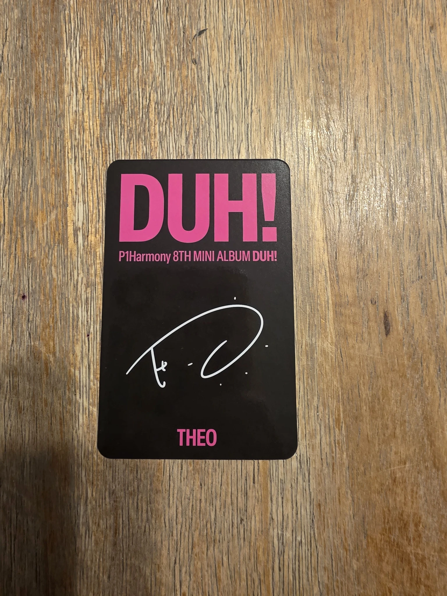 P1Harmony Theo P1Harmony - Theo - DUH! Album album photocard DUH! D. Ver. listing photo 2