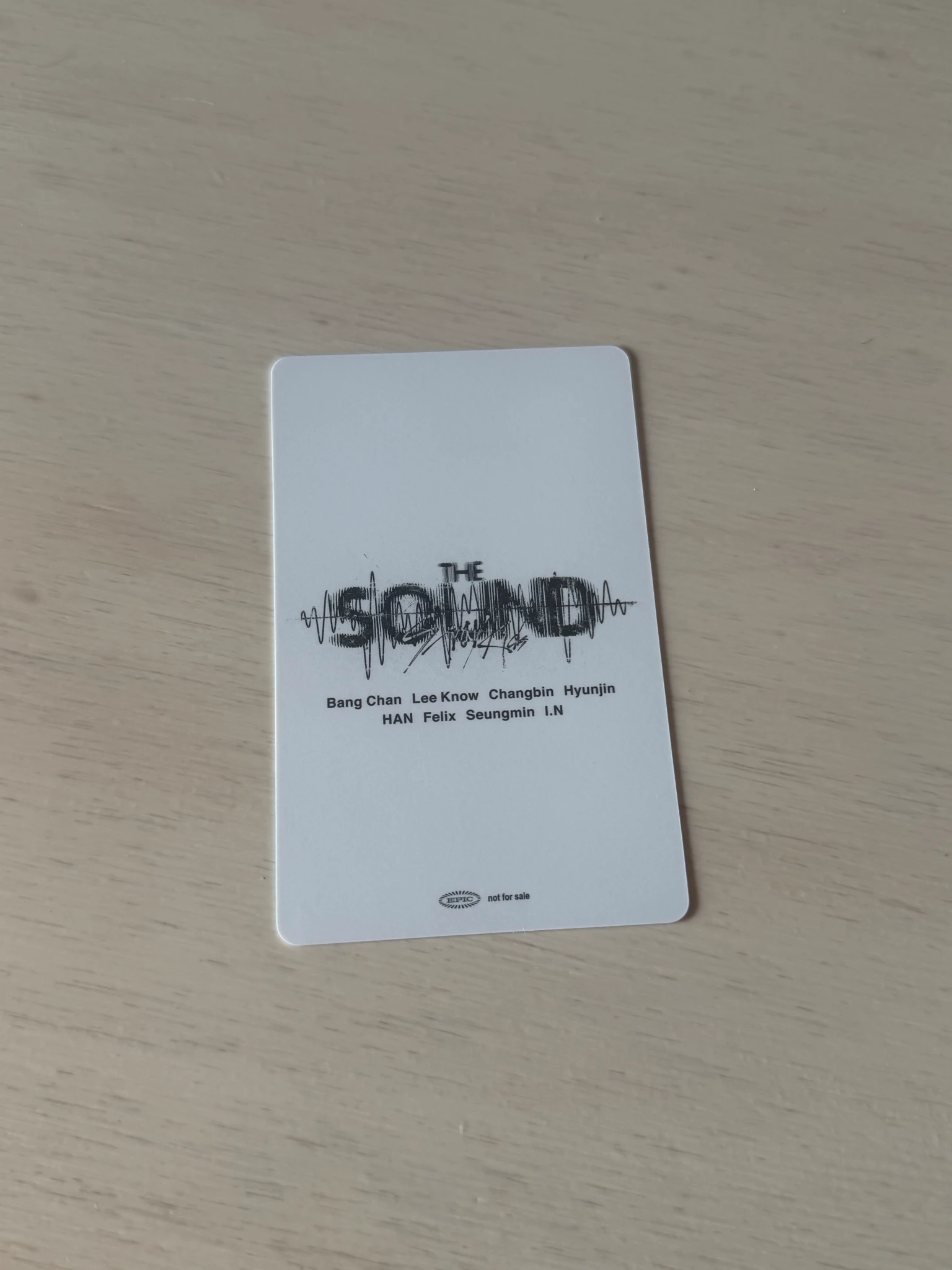 Stray Kids Stray Kids - Bang Chan & Lee Know - The Sound Album album photocard jpfc (japan fanclub) listing photo 2