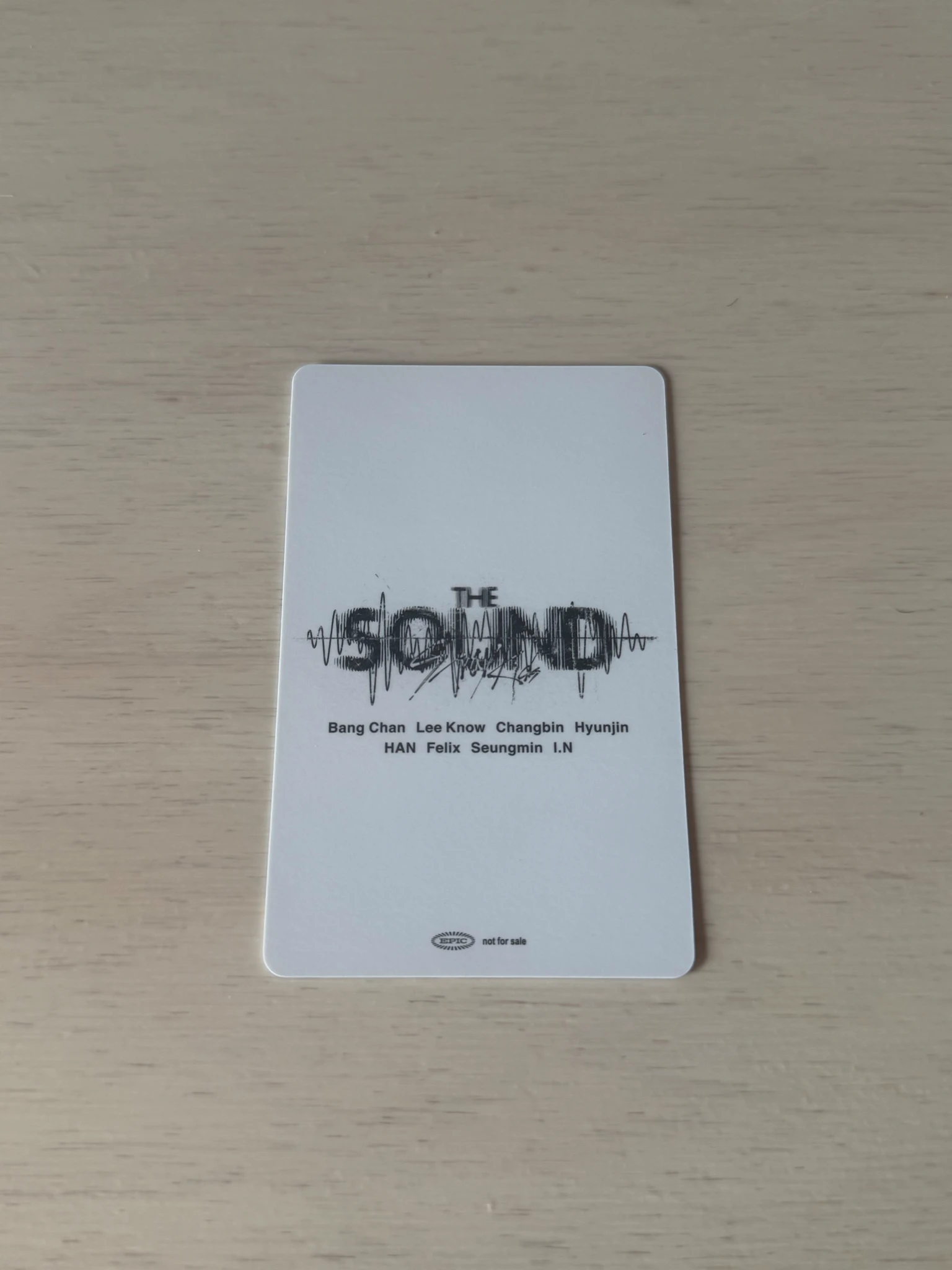 Stray Kids Stray Kids - Changbin & Hyunjin - The Sound Album album photocard jpfc (japan fanclub) listing photo 2