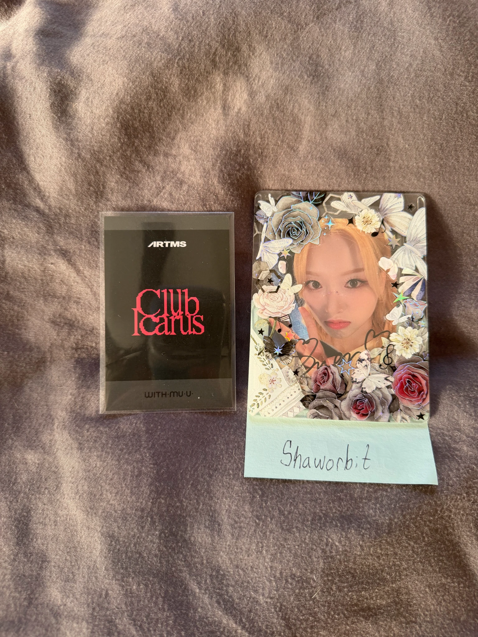 ARTMS JinSoul ARTMS - JinSoul - Club Icarus Album withmuu video call (fancall) round 2 polaroid listing photo 2