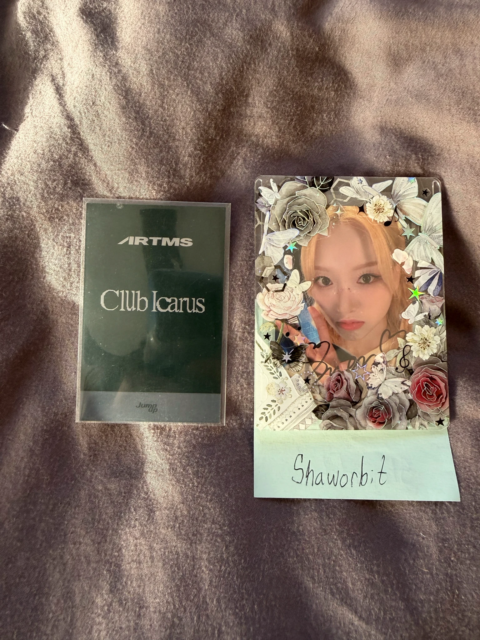 ARTMS JinSoul ARTMS - JinSoul - Club Icarus Album jump up round 7 fansign polaroid listing photo 2