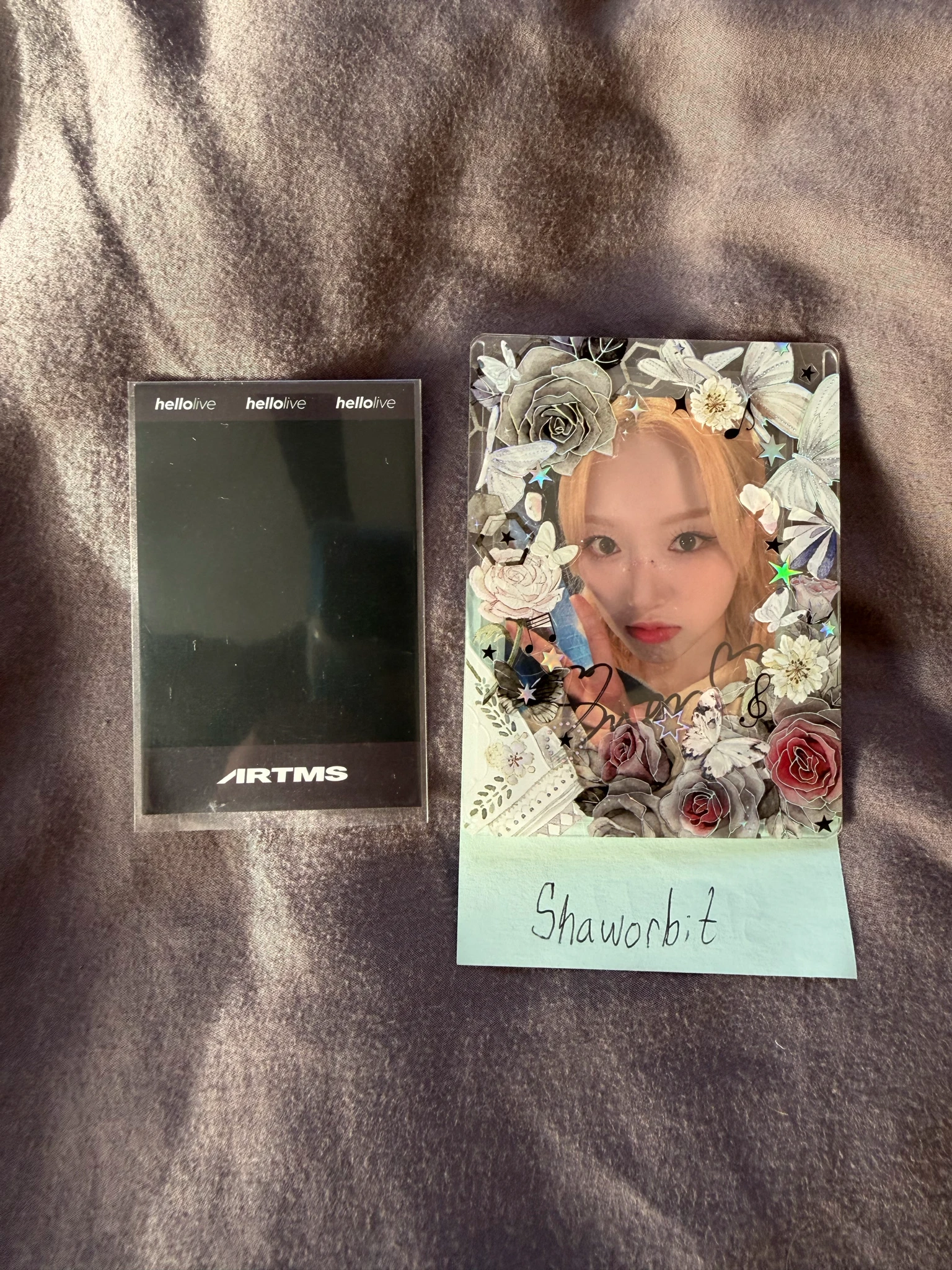 ARTMS JinSoul ARTMS - JinSoul - Club Icarus Album polaroid video call/fancall hellolive round 3 listing photo 2