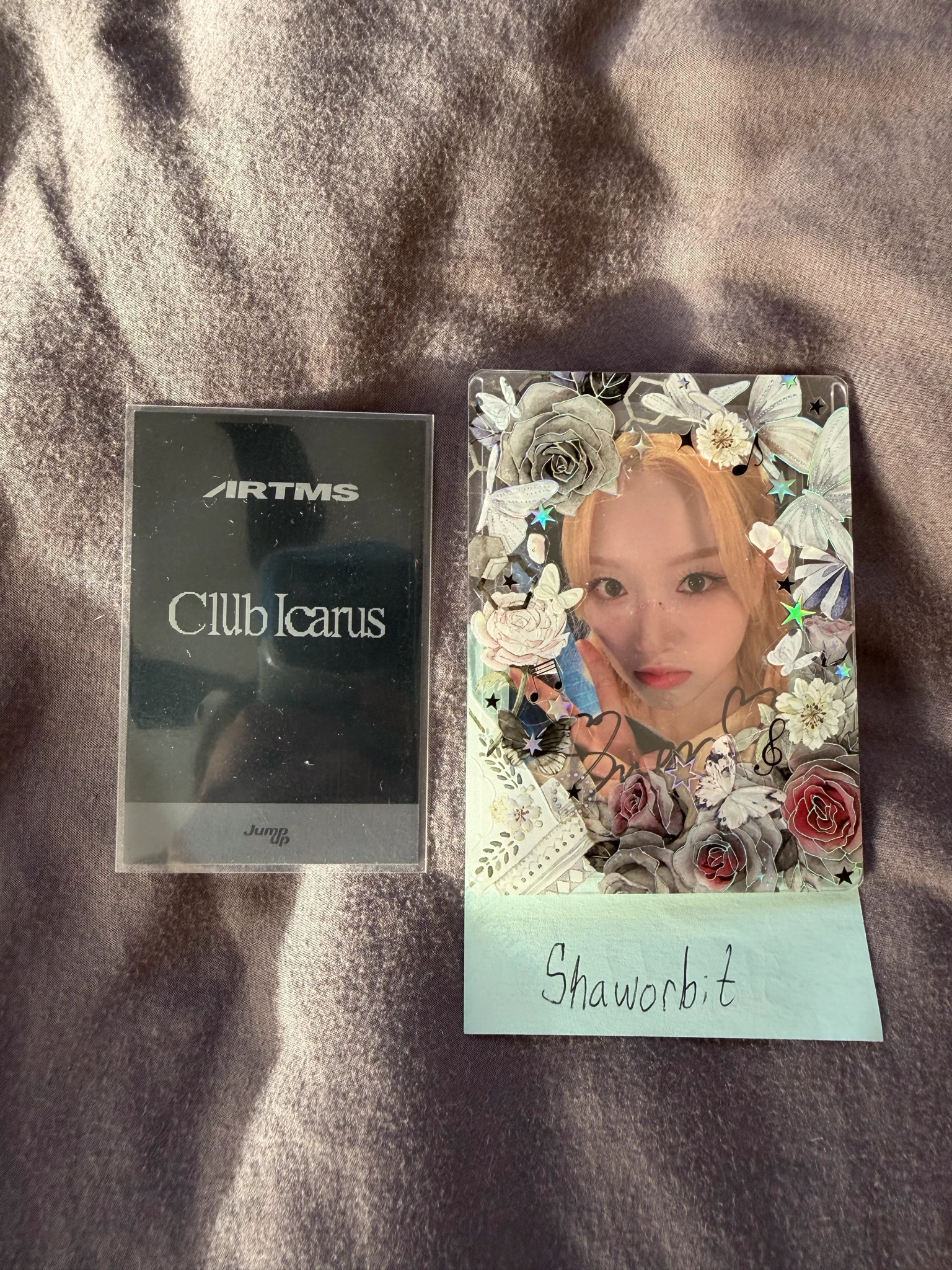 ARTMS JinSoul ARTMS - JinSoul - Club Icarus Album video call (fancall) polaroid jump up round 4 listing photo 2