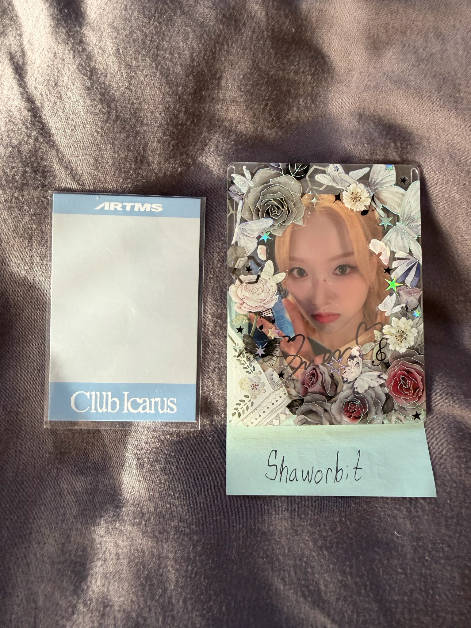 ARTMS HaSeul ARTMS - HaSeul - Club Icarus Album apple music video call/fancall polaroid round 2 listing photo 2
