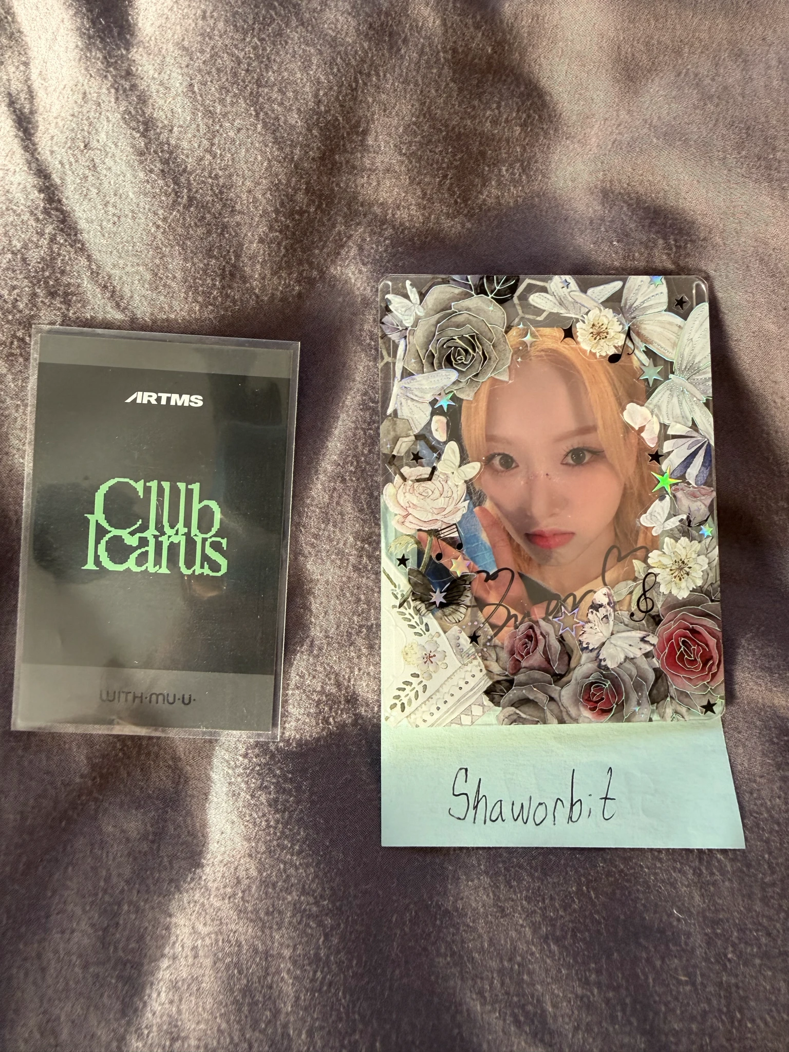 ARTMS HaSeul ARTMS - HaSeul - Club Icarus Album fansign round 7 withmuu/withdrama polaroid listing photo 2