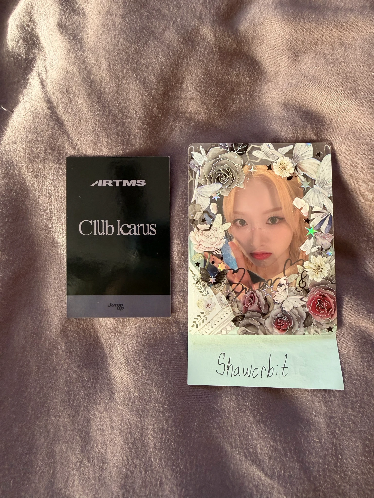 ARTMS Choerry ARTMS - Choerry - Club Icarus Album round 10 fansign jump up polaroid listing photo 2