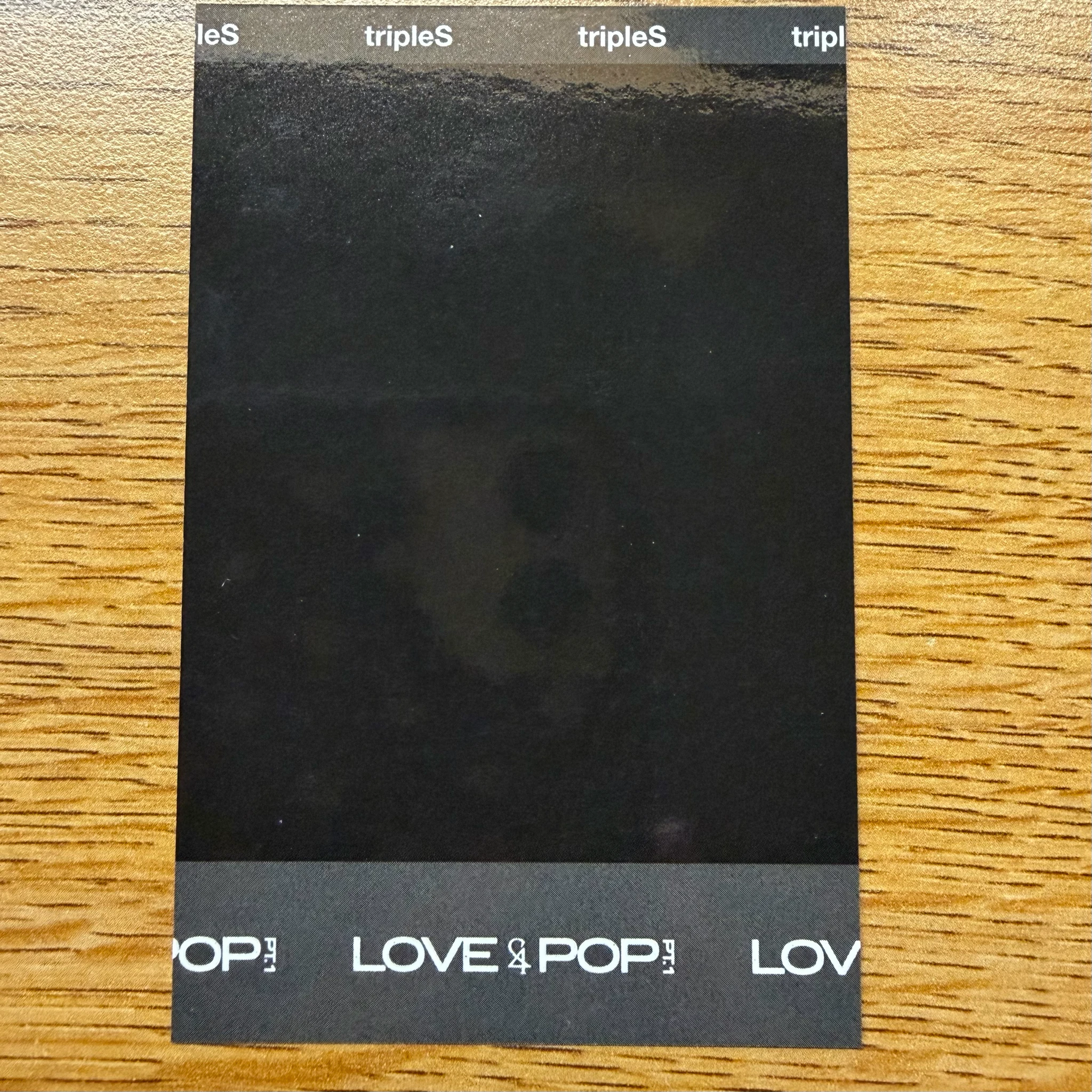 tripleS Joobin tripleS - Joobin - LOVE&POP pt.1 Album album photocard polaroid wallflower version listing photo 2