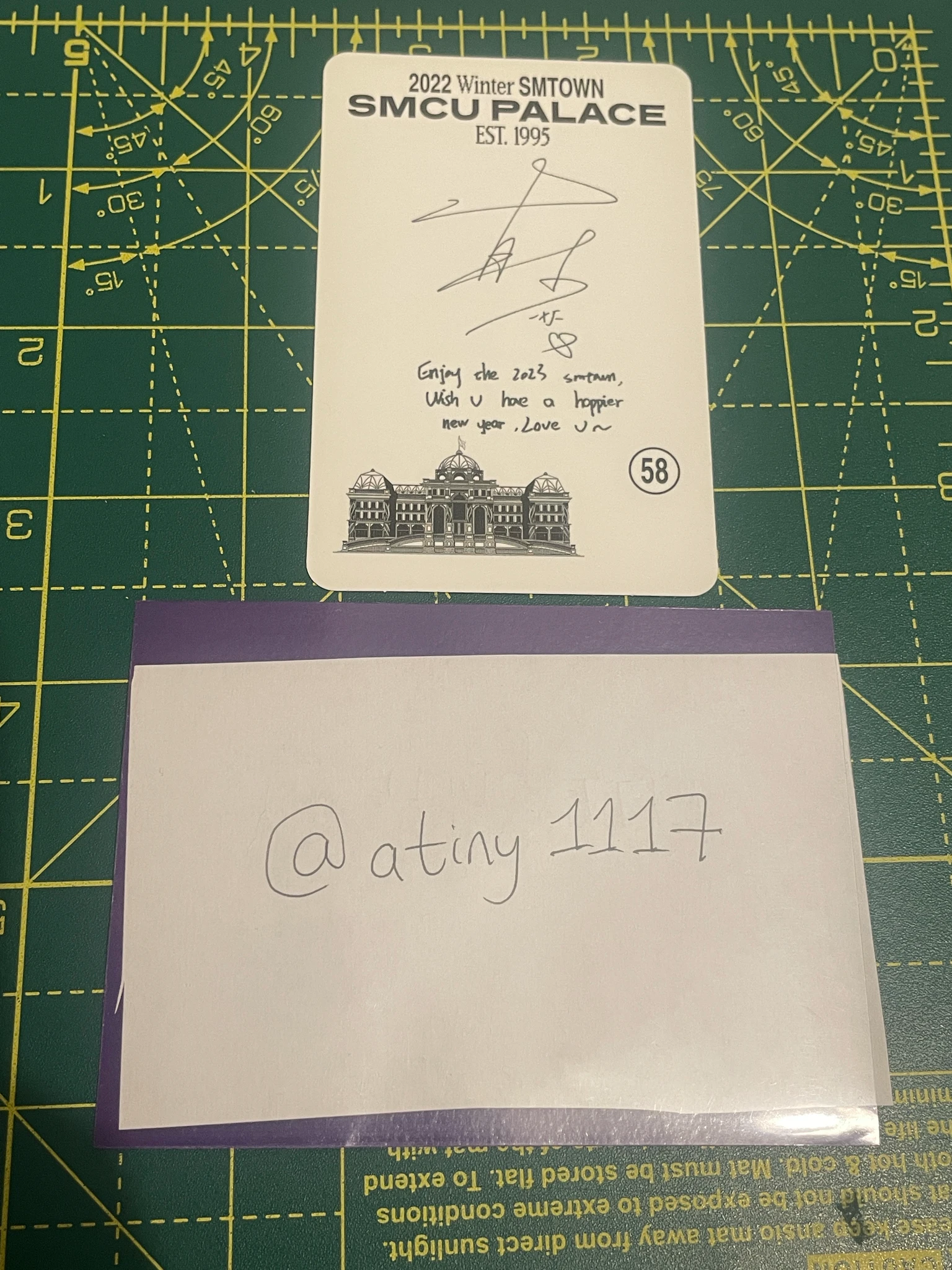 NCT Xiaojun NCT - Xiaojun - 2022 Winter SMTOWN: SMCU PALACE Album album photocard listing photo 2