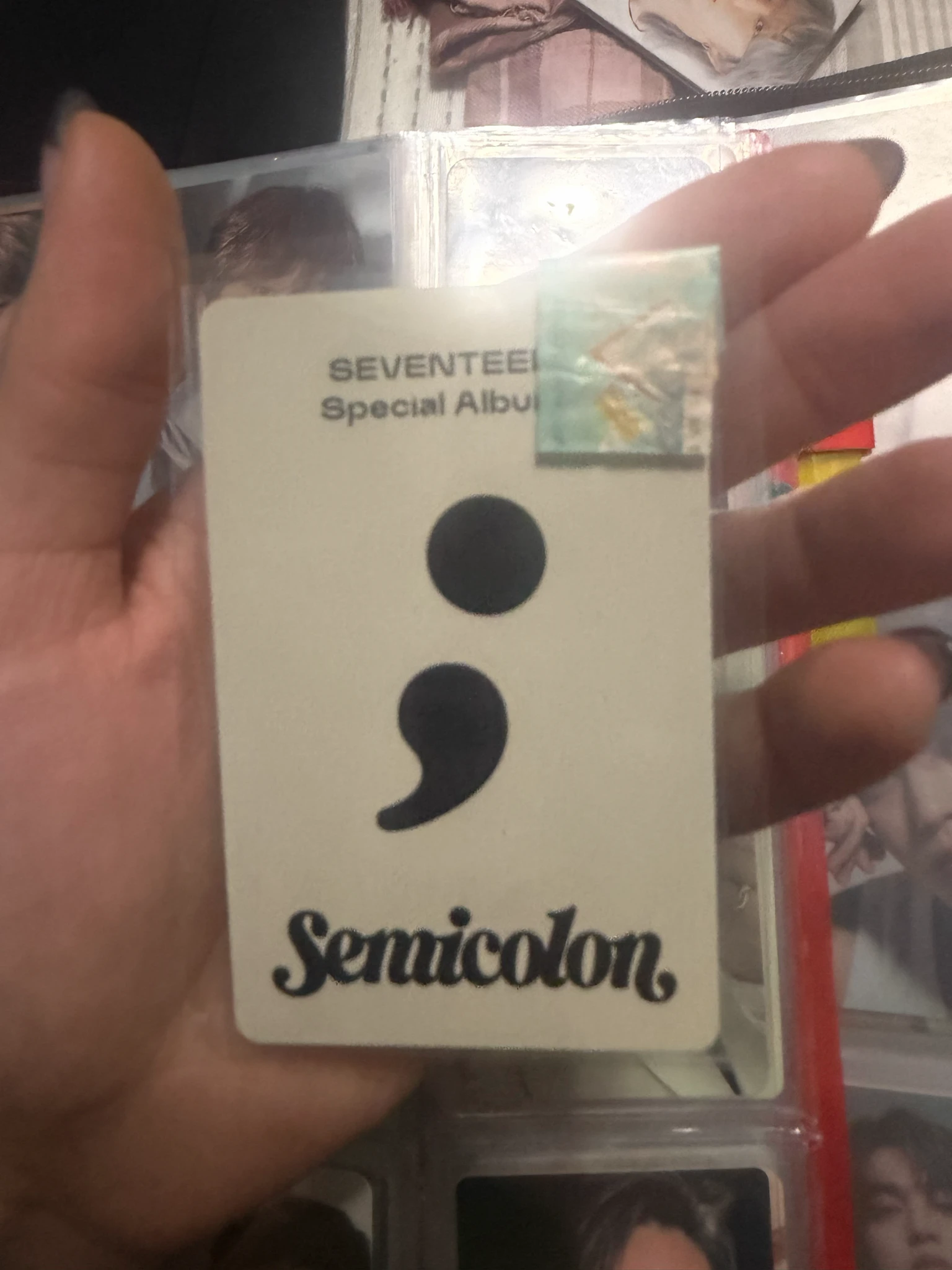 SEVENTEEN Mingyu SEVENTEEN - Mingyu - Semicolon Album album photocard listing photo 2