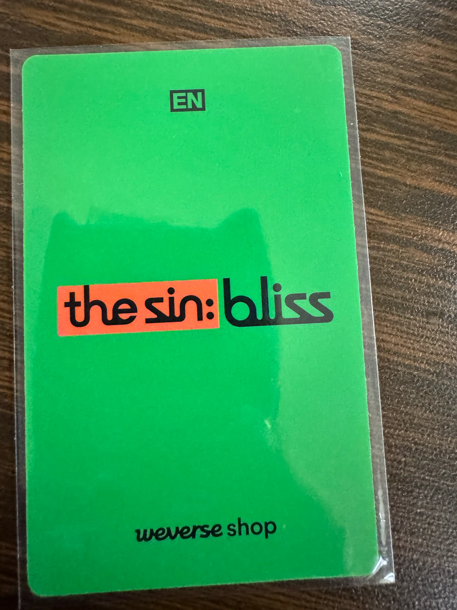 ENHYPEN Jay ENHYPEN - Jay - THE SIN: BLISS Album album photocard take 2 version A version listing photo 2