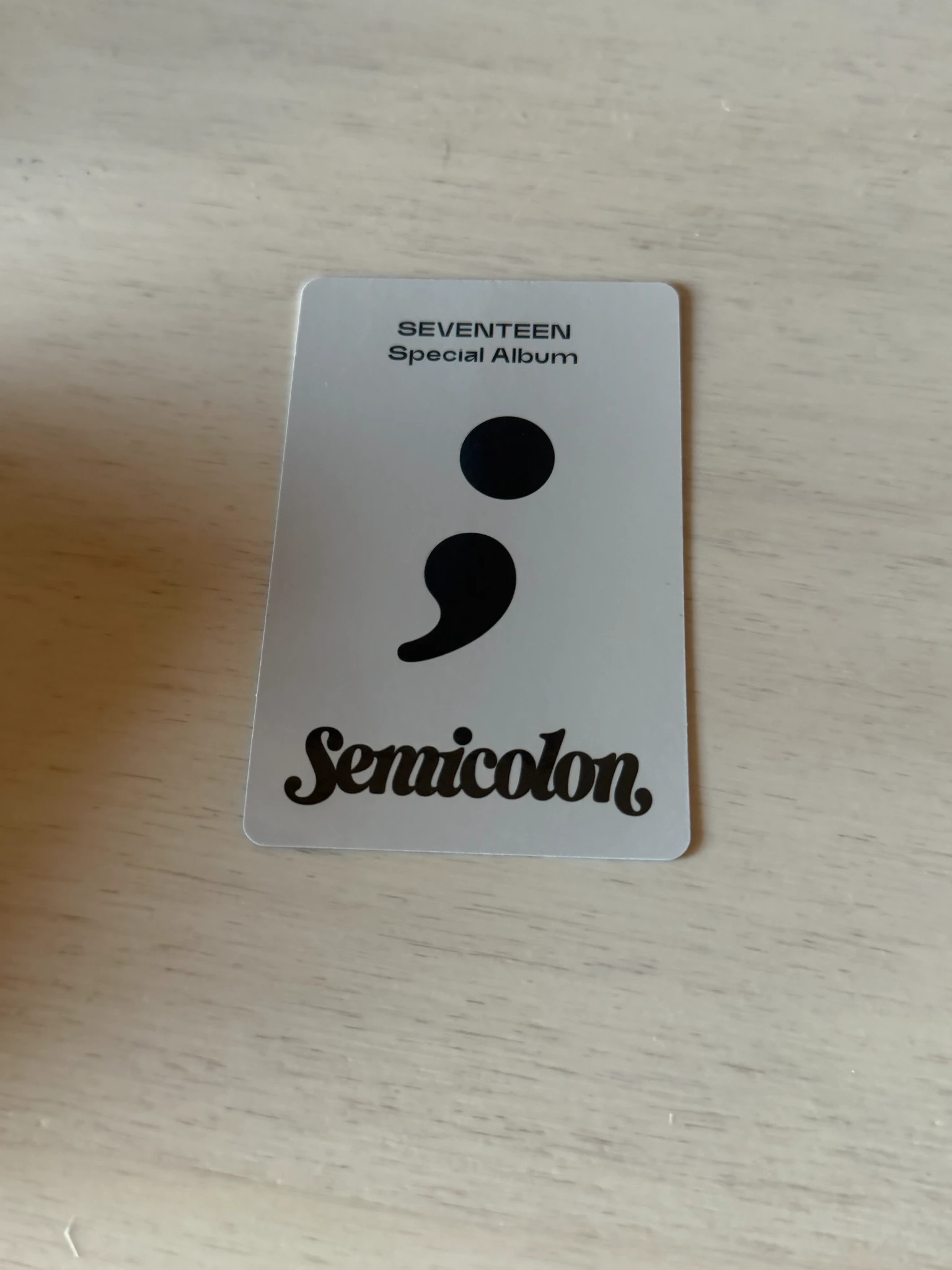 SEVENTEEN Dino SEVENTEEN - Dino - Semicolon Album album photocard listing photo 2