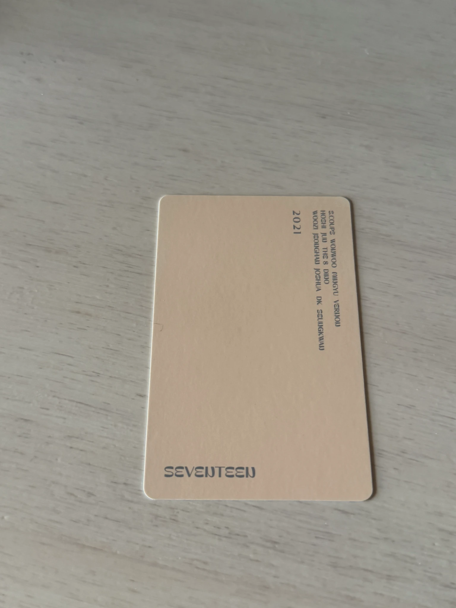 SEVENTEEN Vernon SEVENTEEN - Vernon - 2021 Season's Greetings Other photocard set listing photo 2