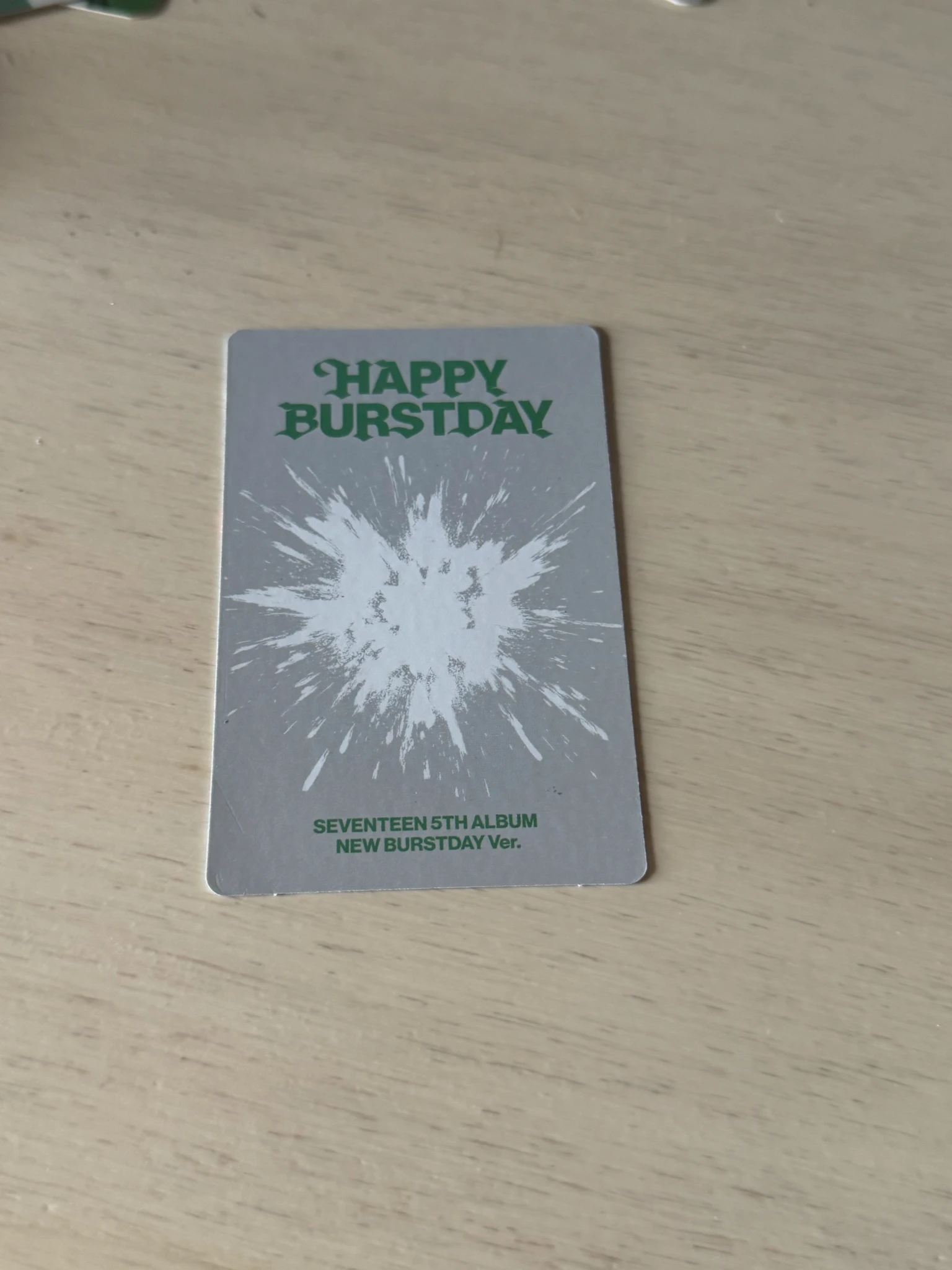 SEVENTEEN Vernon SEVENTEEN - Vernon - HAPPY BURSTDAY Album new burstday ver. listing photo 2