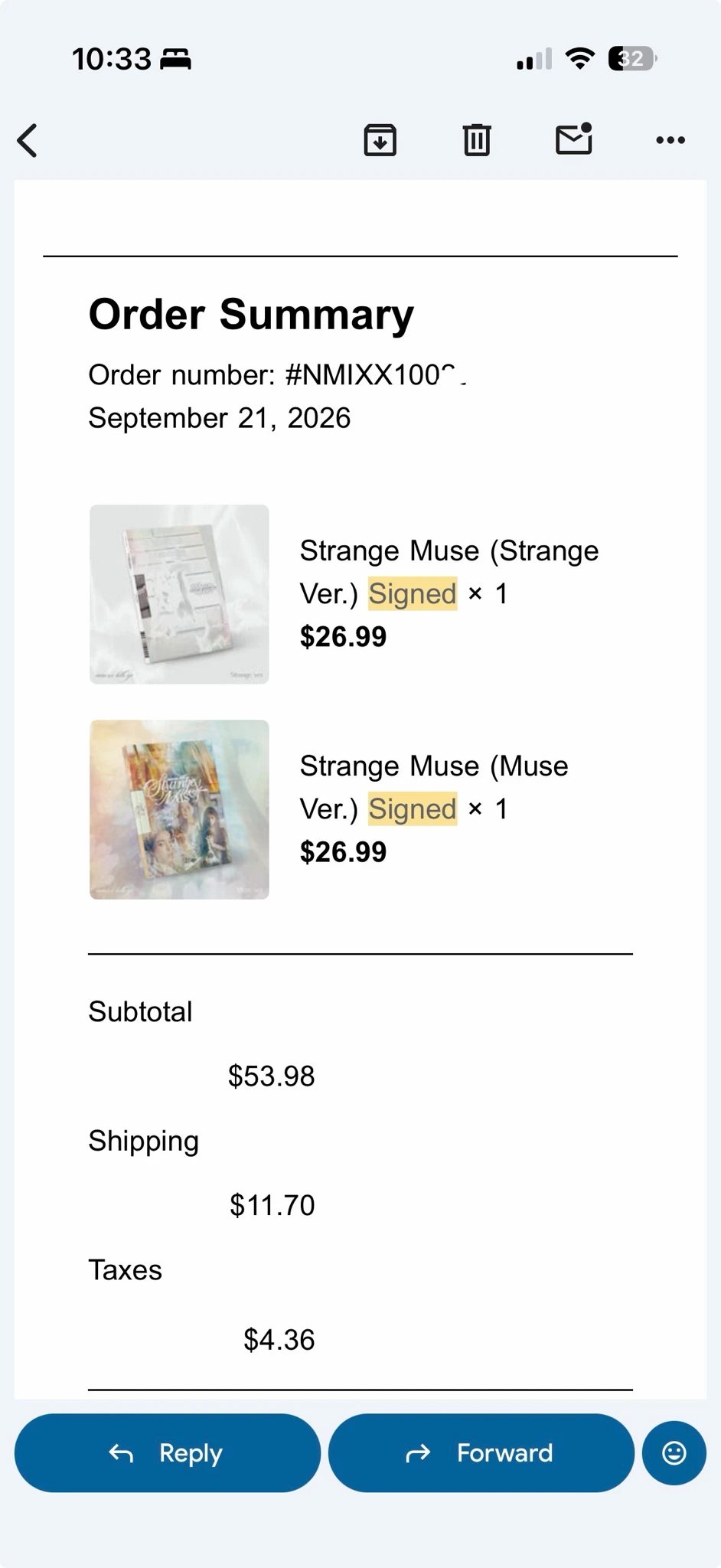 NMIXX Jiwoo NMIXX - Jiwoo - Strange Muse Album autographed postcard nmixx shop us listing photo 2