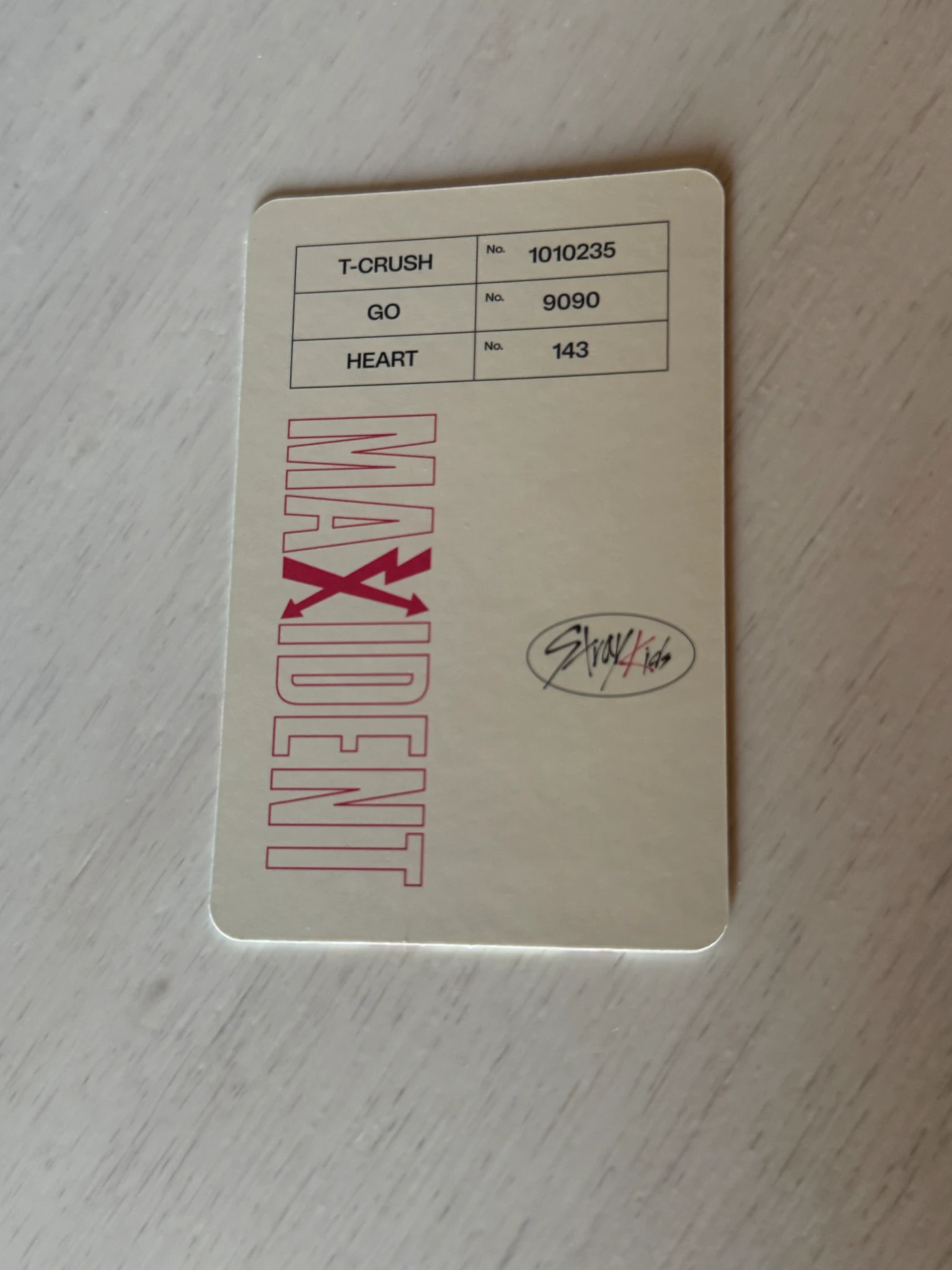 Stray Kids Hyunjin Stray Kids - Hyunjin - Maxident Album album photocard paper case version listing photo 2