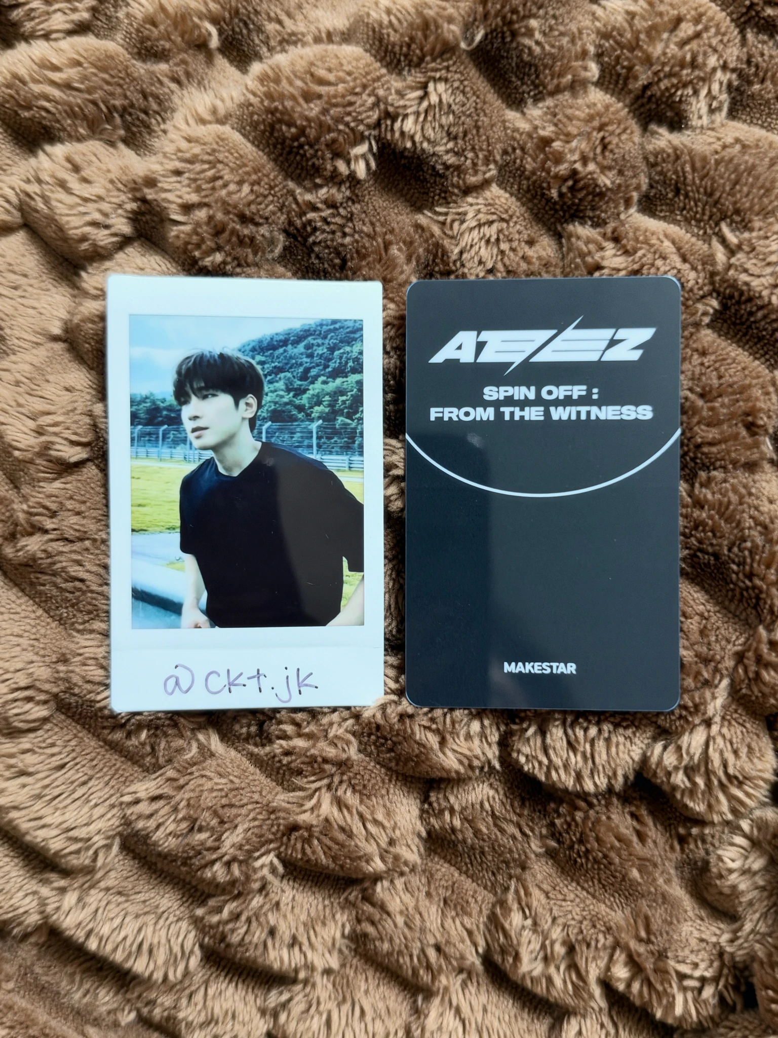 ATEEZ Mingi ATEEZ - Mingi - SPIN OFF : FROM THE WITNESS Album makestar lucky draw listing photo 2