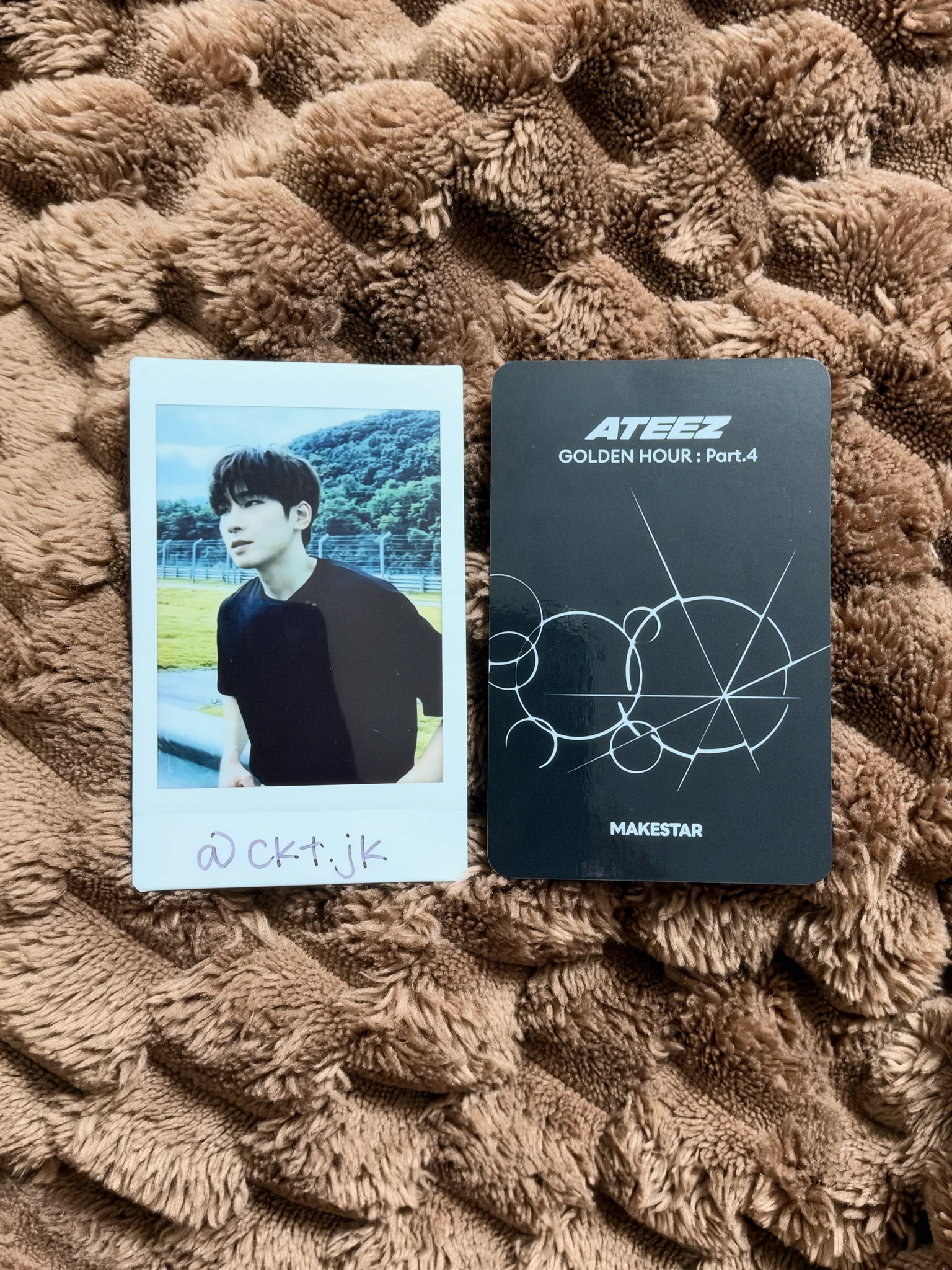 ATEEZ Yeosang ATEEZ - Yeosang - Golden Hour : Part.4 Album round 2 makestar fansign listing photo 2