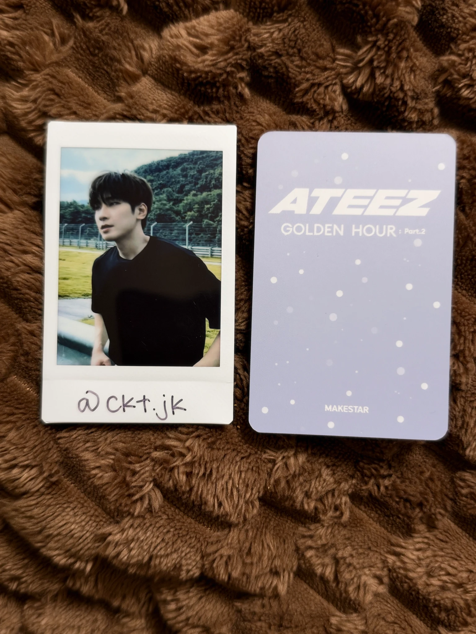 ATEEZ Mingi ATEEZ - Mingi - Golden Hour : Part 2 Album makestar pre-order benefit (pob) listing photo 2