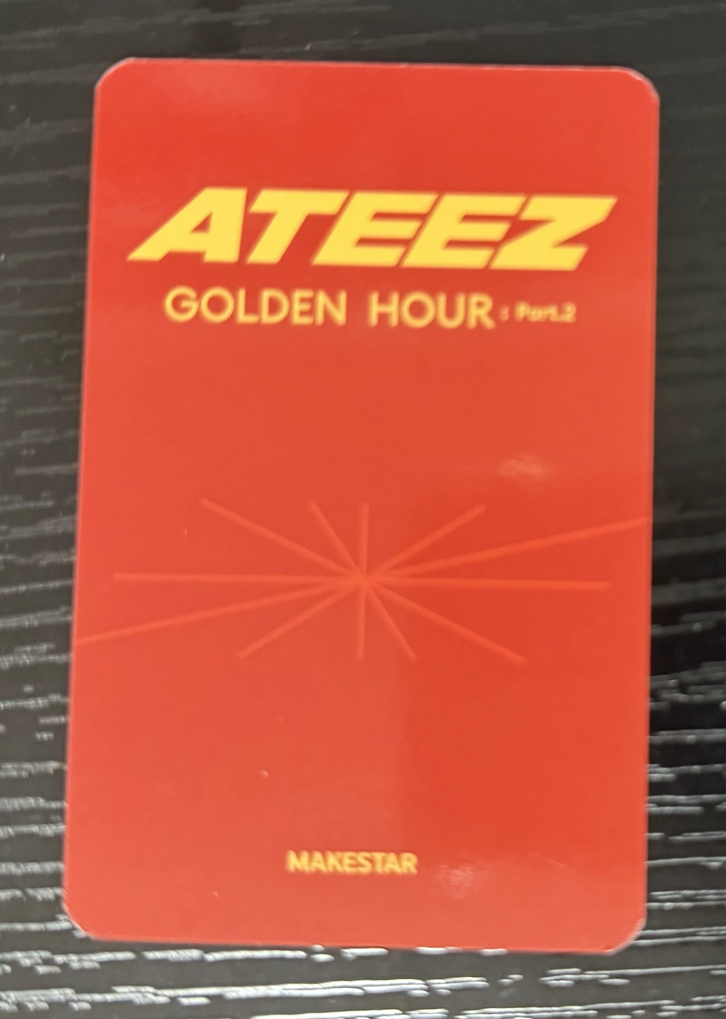 ATEEZ San ATEEZ - San - Golden Hour : Part.2 Album makestar pob (pre-order benefit) lucky draw listing photo 2