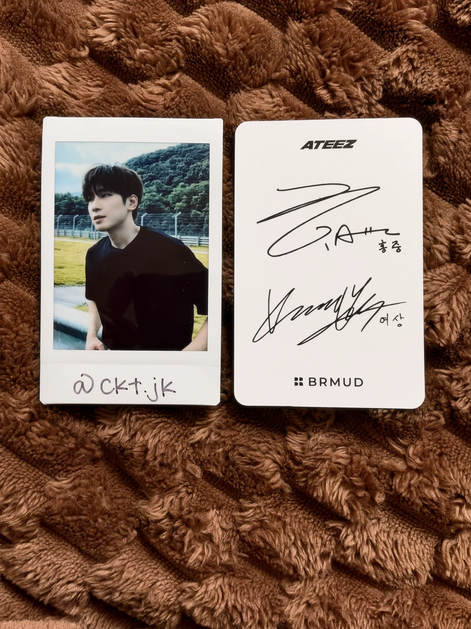 ATEEZ ATEEZ - Hongjoong & Yeosang - BRMUD=ATEEZ  Other merch photocard brand collaboration listing photo 2
