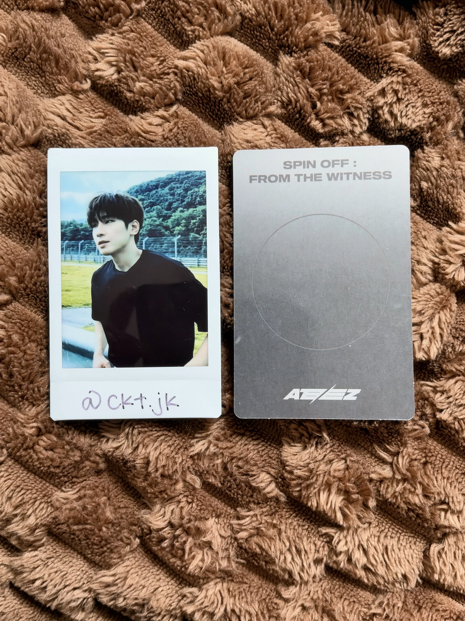 ATEEZ Mingi ATEEZ - Mingi - SPIN OFF : FROM THE WITNESS Album witness version album photocard B version listing photo 2