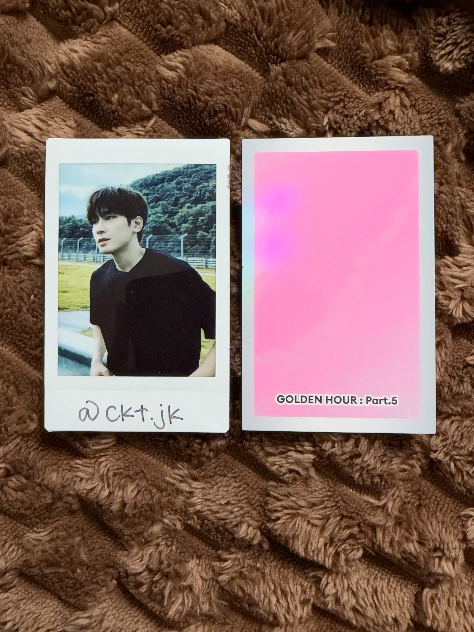 ATEEZ Hongjoong ATEEZ - Hongjoong - GOLDEN HOUR : Part.5 Album album inclusion A version holographic (hologram) listing photo 2