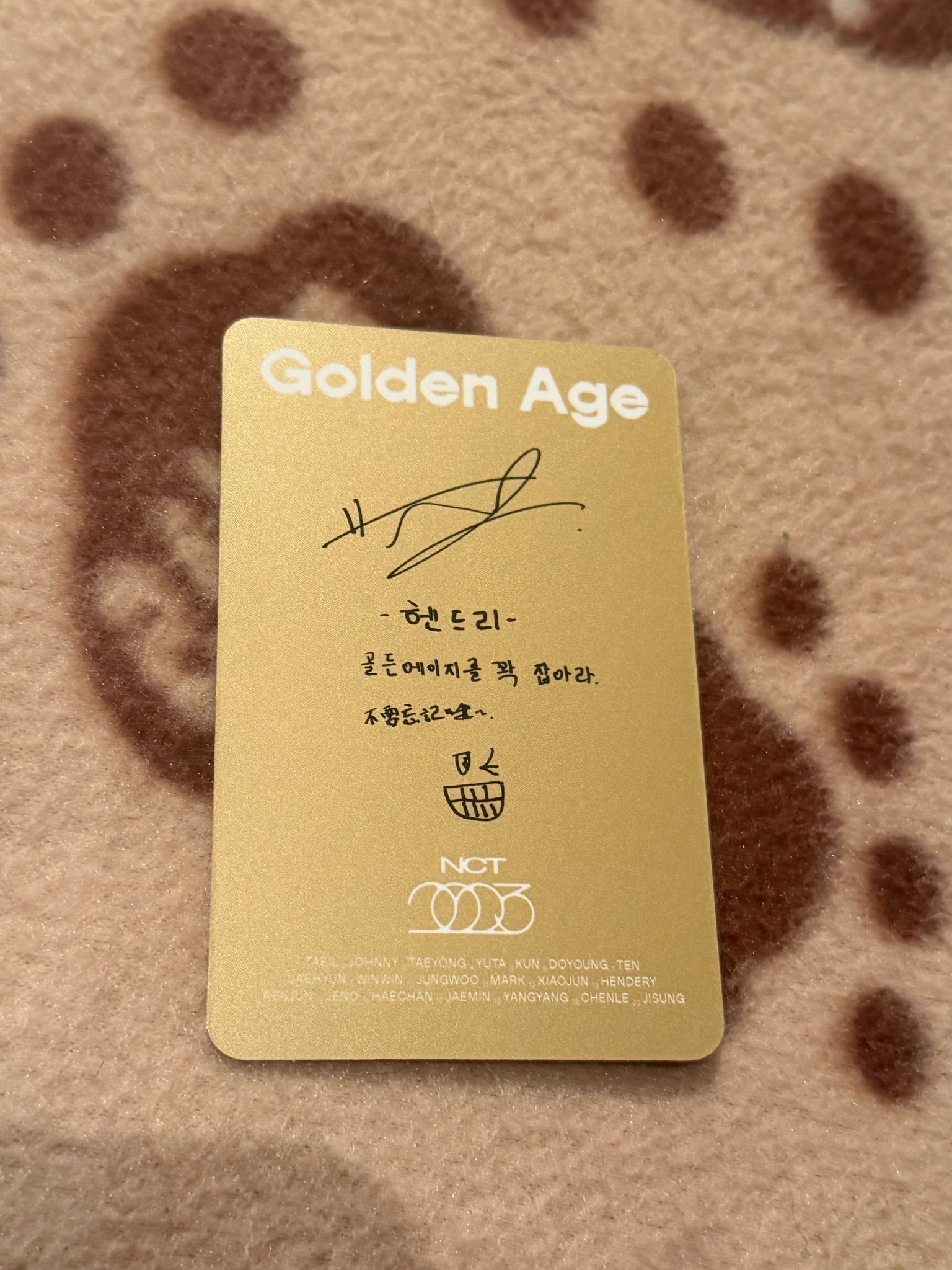 NCT Hendery NCT - Hendery - Golden Age Album archiving version listing photo 2