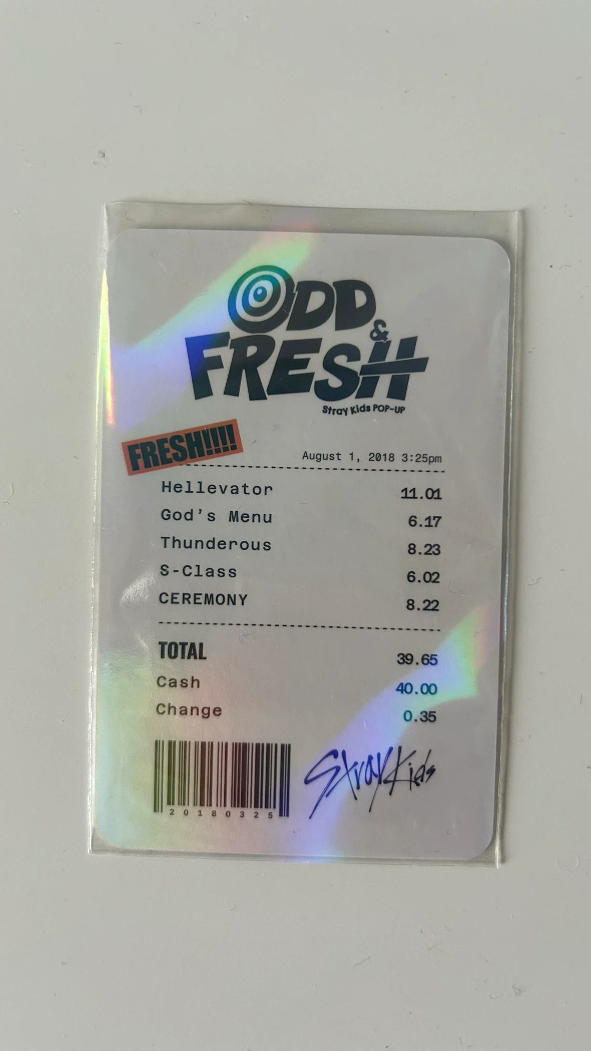 Stray Kids Seungmin Stray Kids - Seungmin - Odd & Fresh Pop-Up Store Event pop-up pob (pre-order benefit) offline listing photo 2