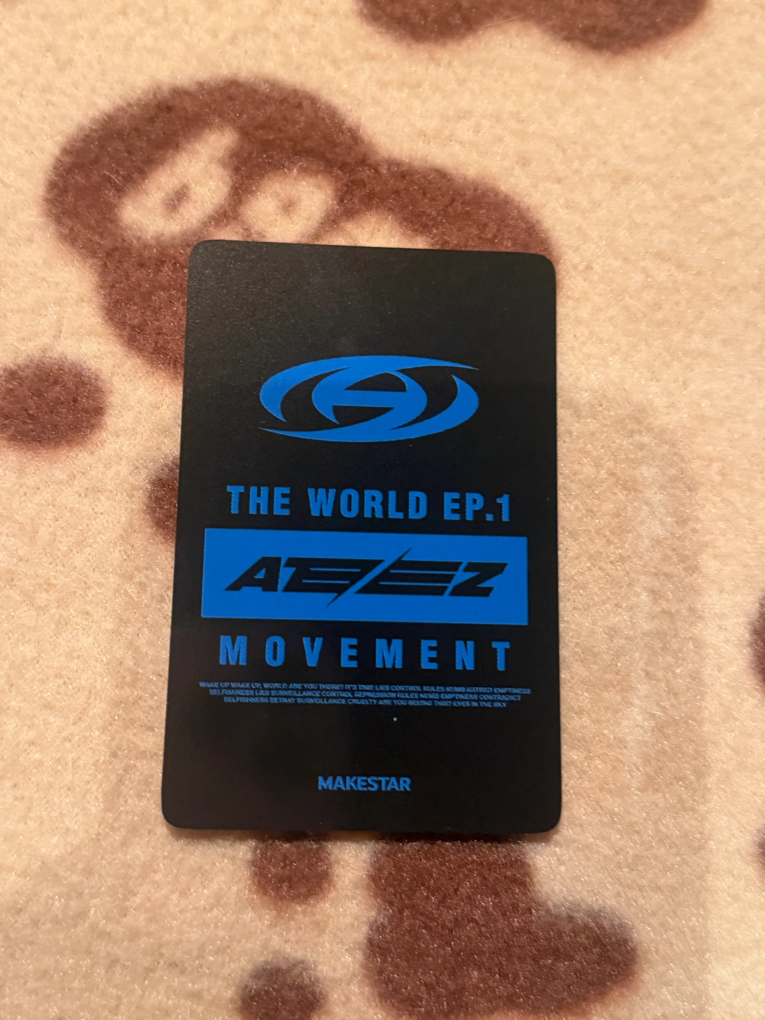 ATEEZ Wooyoung ATEEZ - Wooyoung - THE WORLD EP.1 : MOVEMENT Album makestar cafe event purchase benefit holographic (hologram) listing photo 2