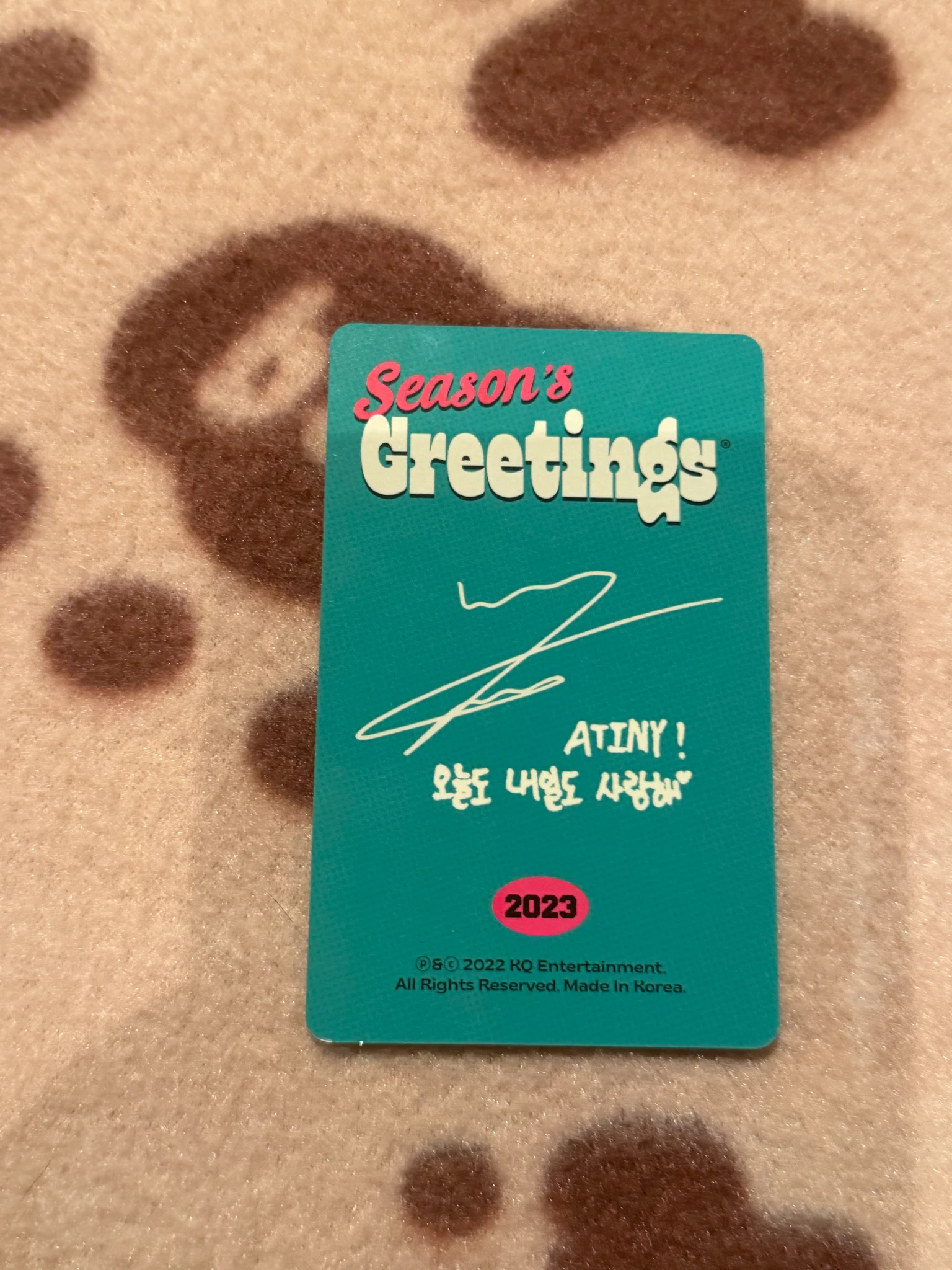 ATEEZ Wooyoung ATEEZ - Wooyoung - 2023 SEASONS GREETINGS Other kq shop season's greetings listing photo 2