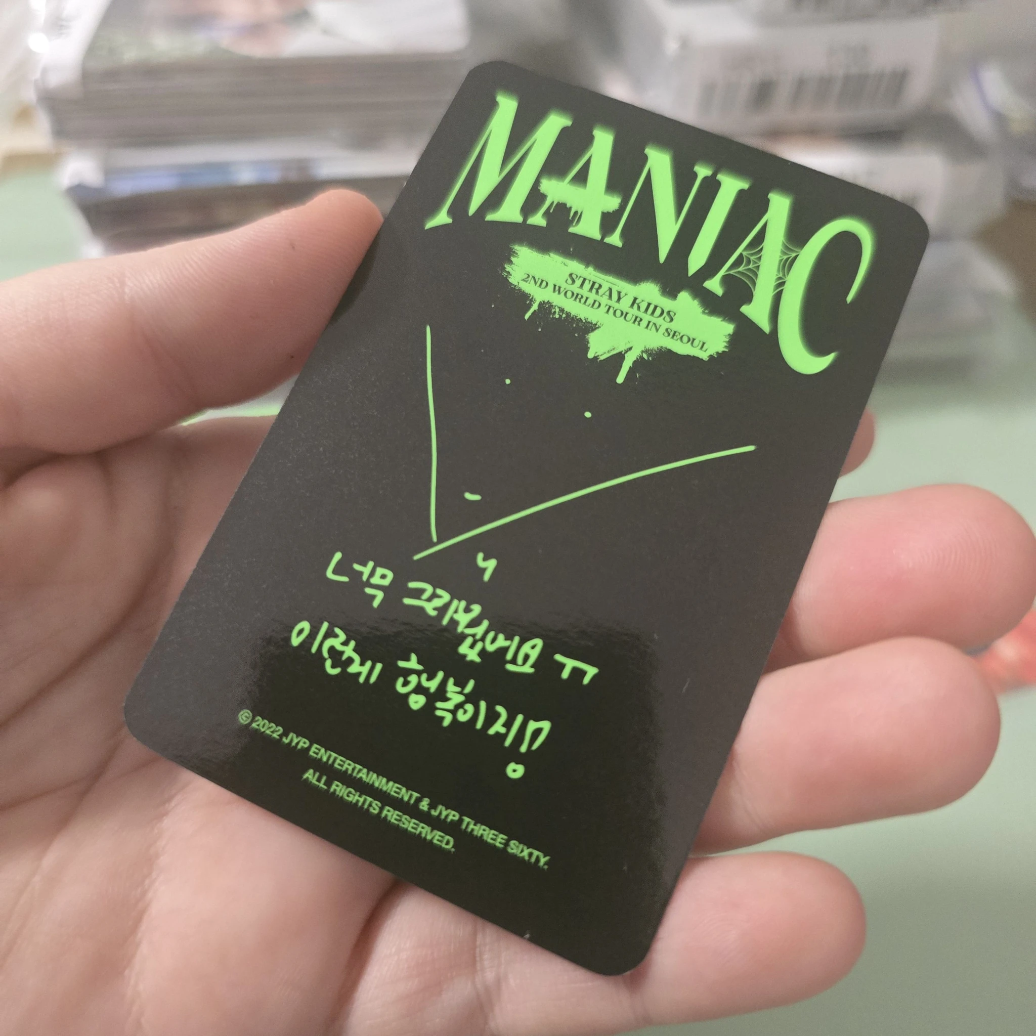 Stray Kids Changbin Stray Kids - Changbin - Maniac World Tour Event merch photocard random photocard listing photo 2