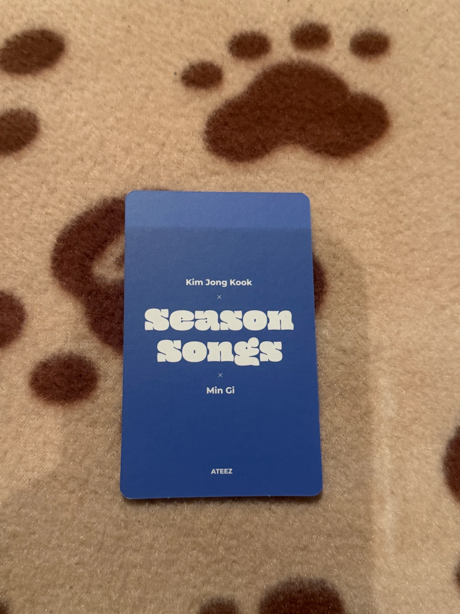 ATEEZ Mingi ATEEZ - Mingi - Season Songs Album album photocard unit listing photo 2